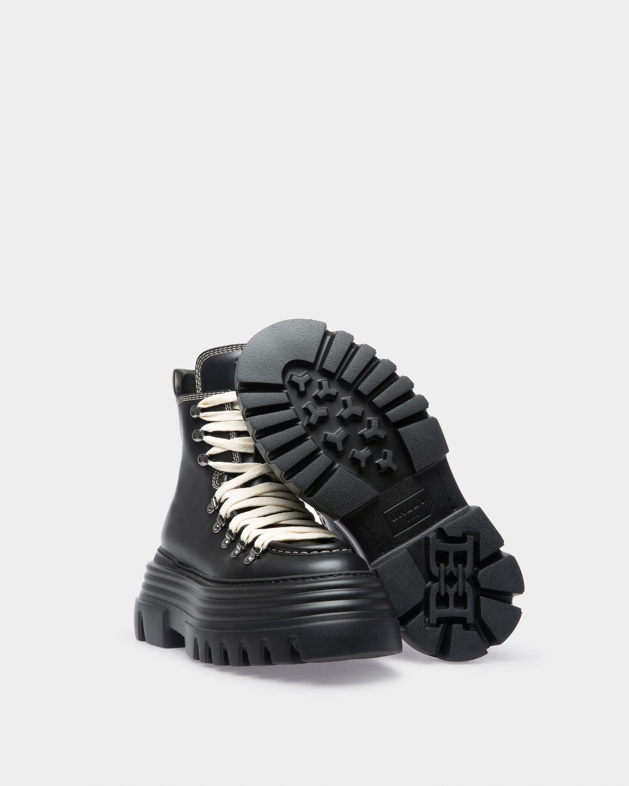 Graciella Botines En Cuero De Color Negro - Mujer - Bally - 05