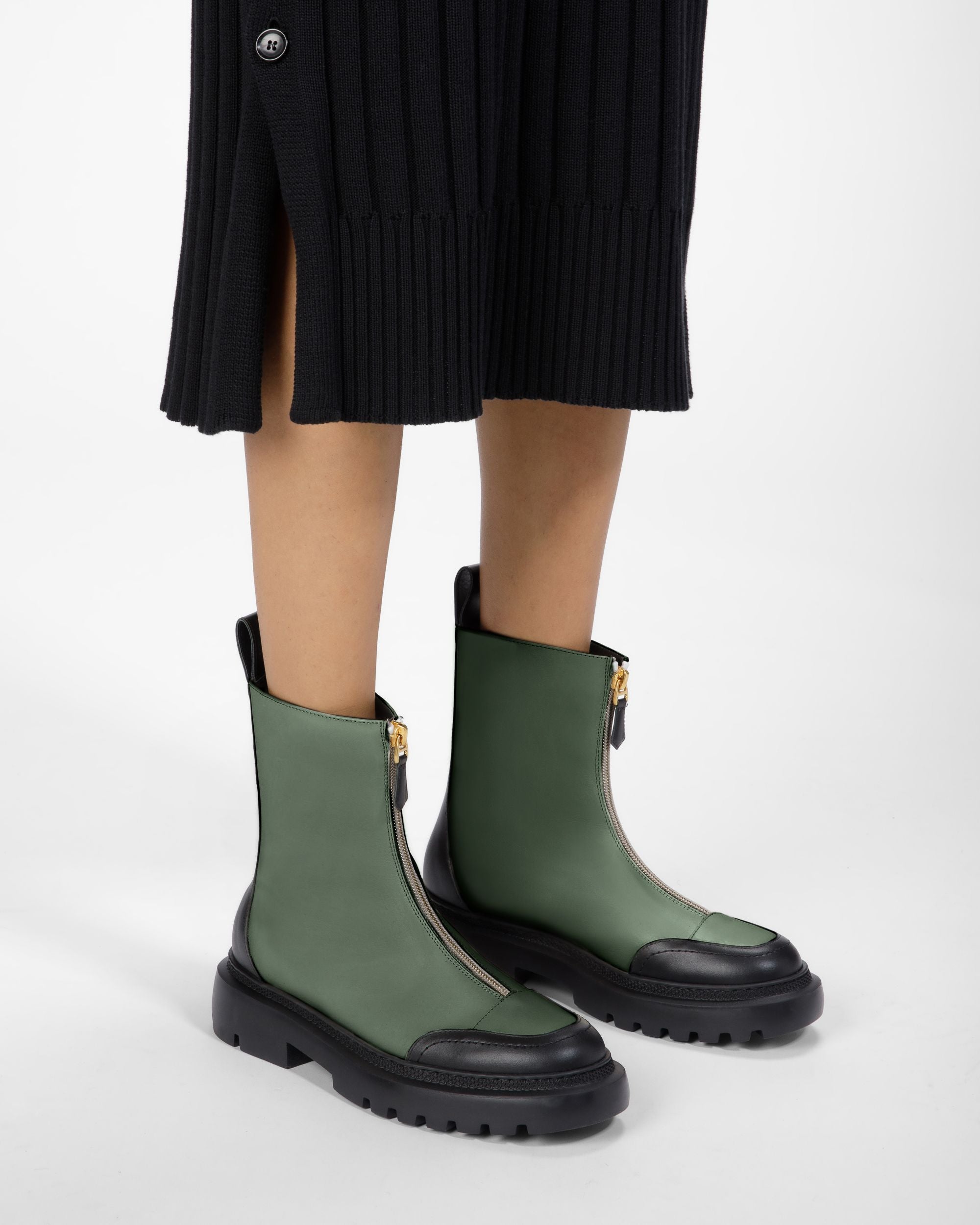 Giuli Botines De Piel En Verde - Mujer - Bally - 03