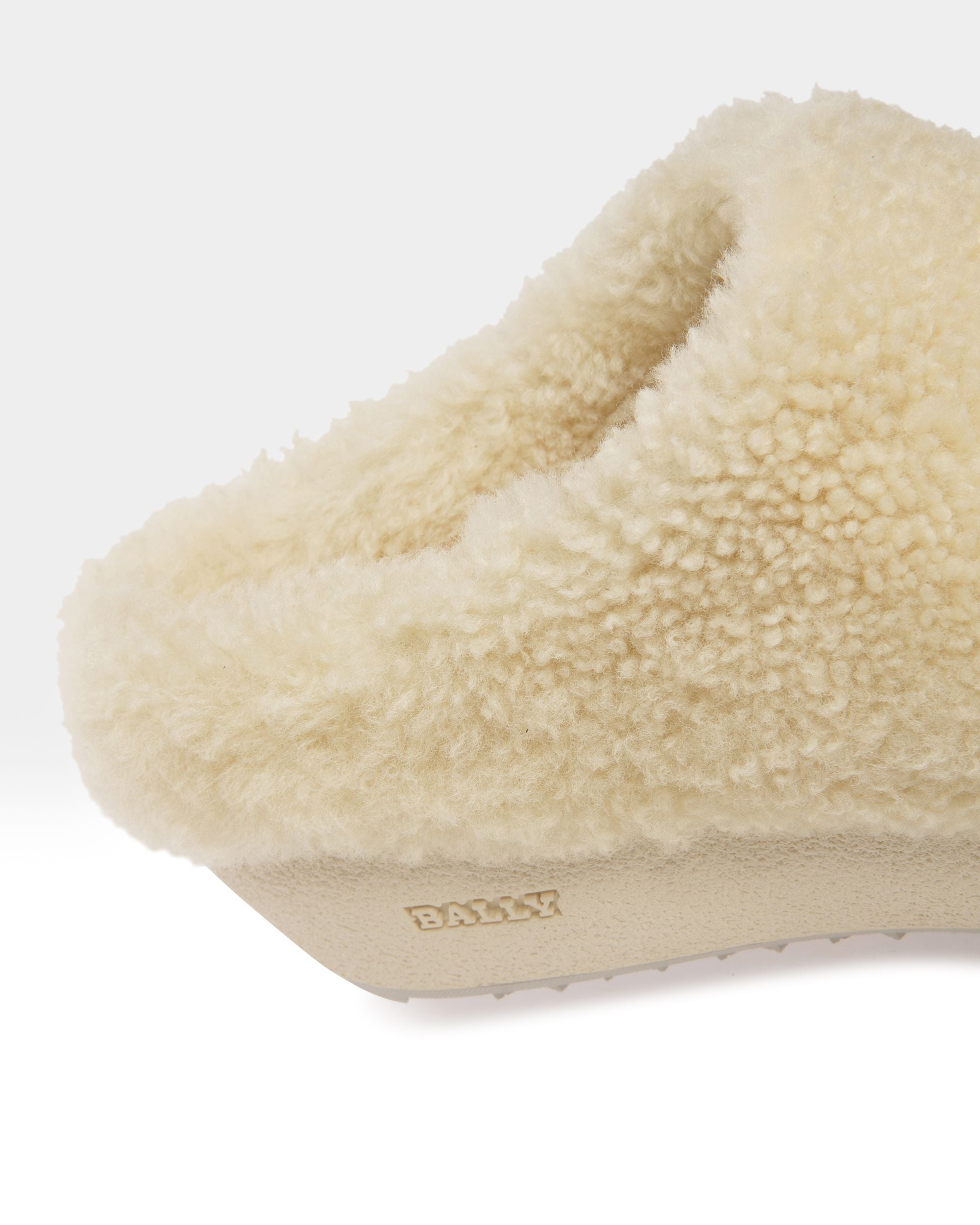 Crans Leather Slippers In Bone - Women's - Bally - 06