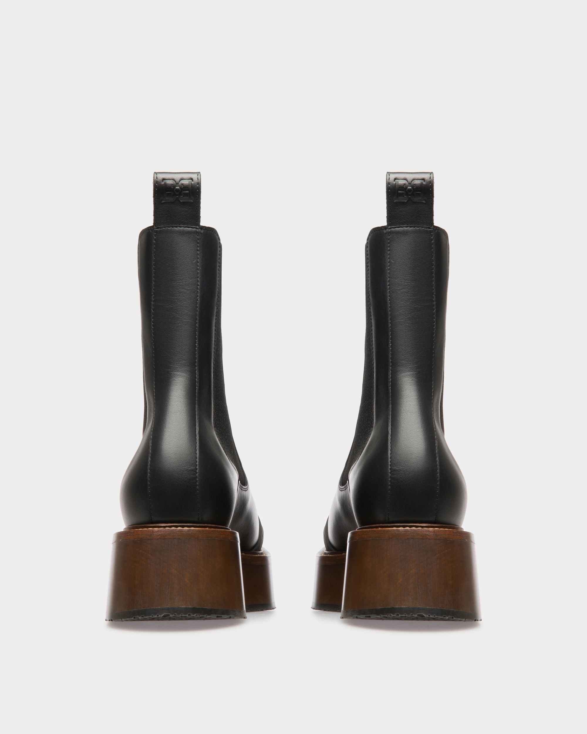 Ilene Booties In Black Leather - Women's - Bally - 03