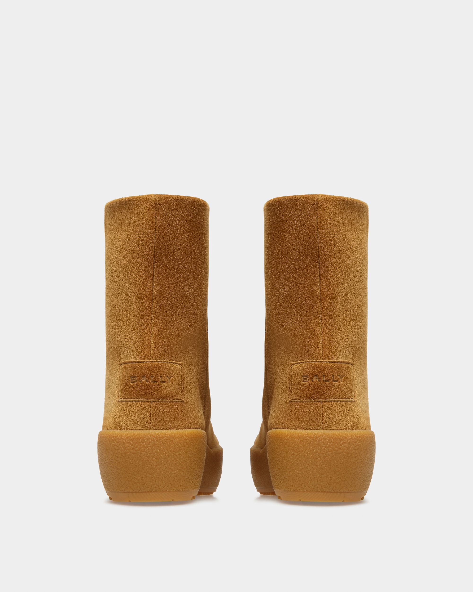 Curling Collection Bootie in Camel Suede - Women's - Bally - 08
