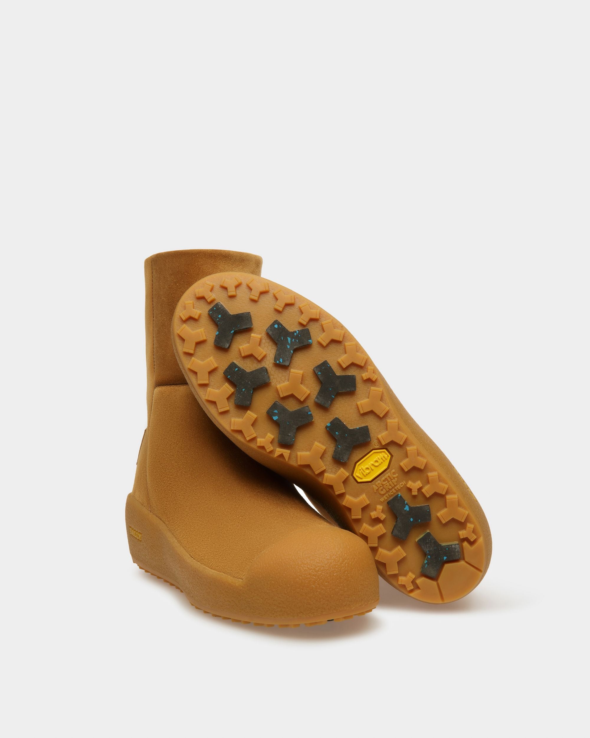 Curling Collection Bootie in Camel Suede - Women's - Bally - 09