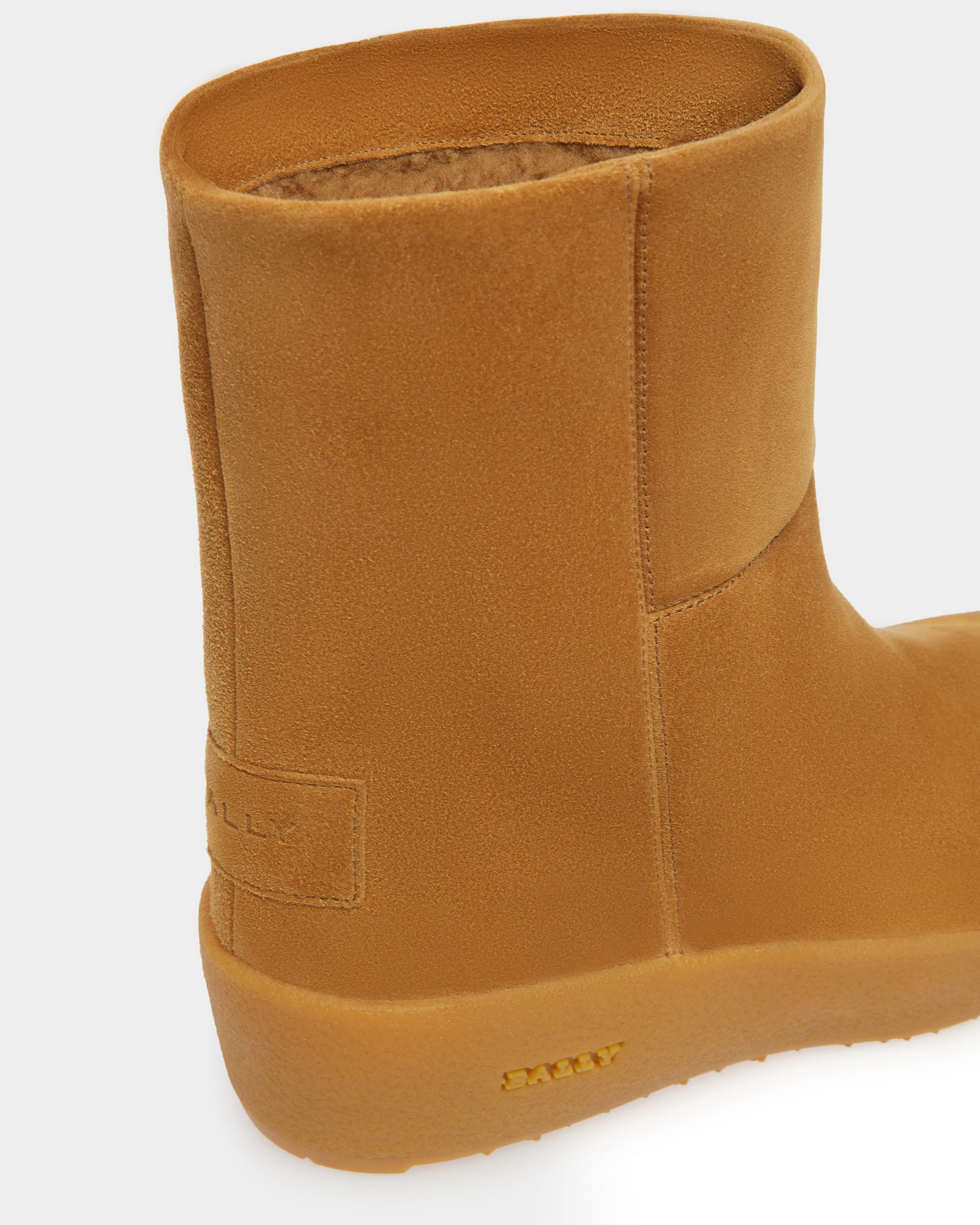 Curling Collection Bootie in Camel Suede - Women's - Bally - 10