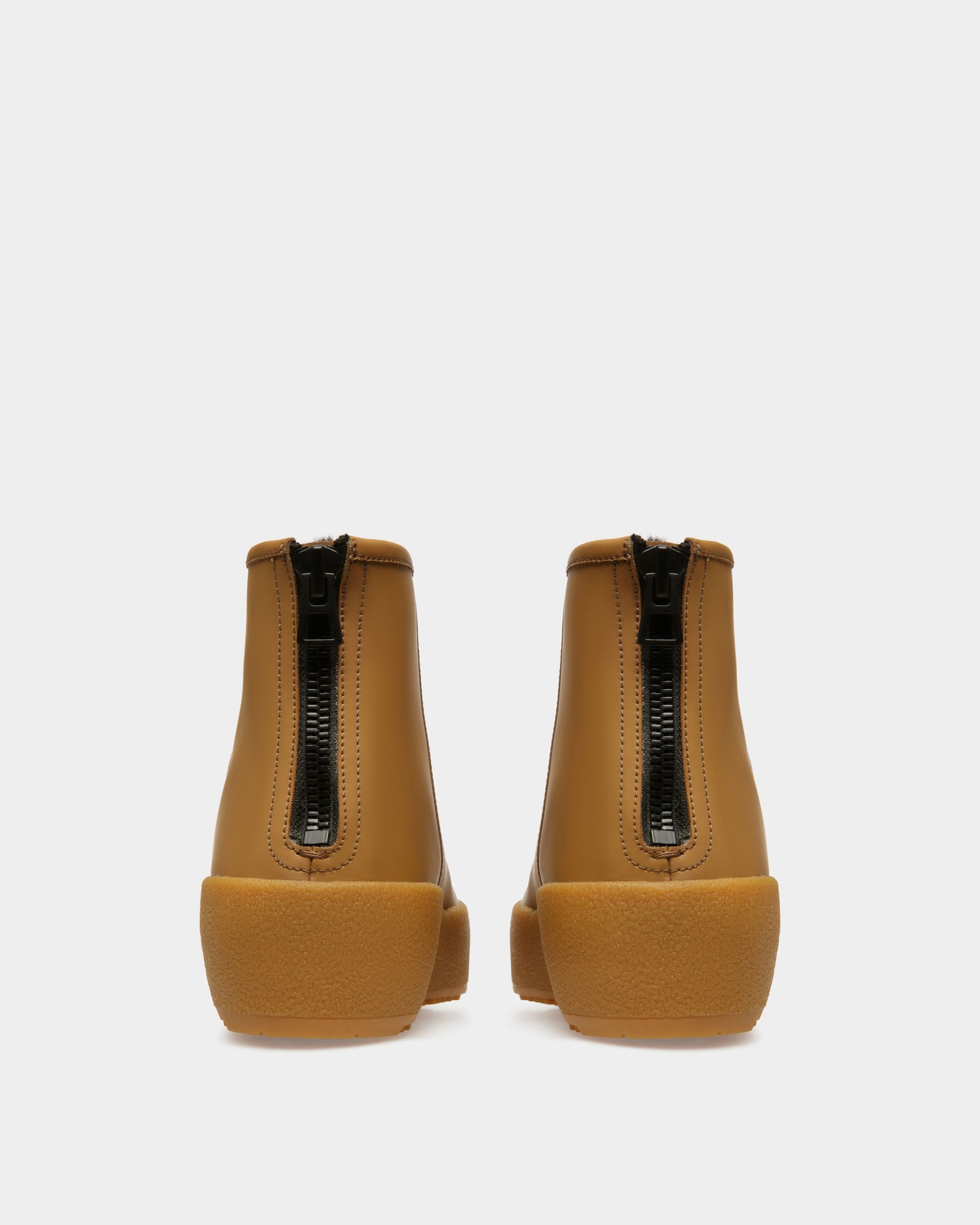 Bernina Leather Booties In Camel - Women's - Bally - 04