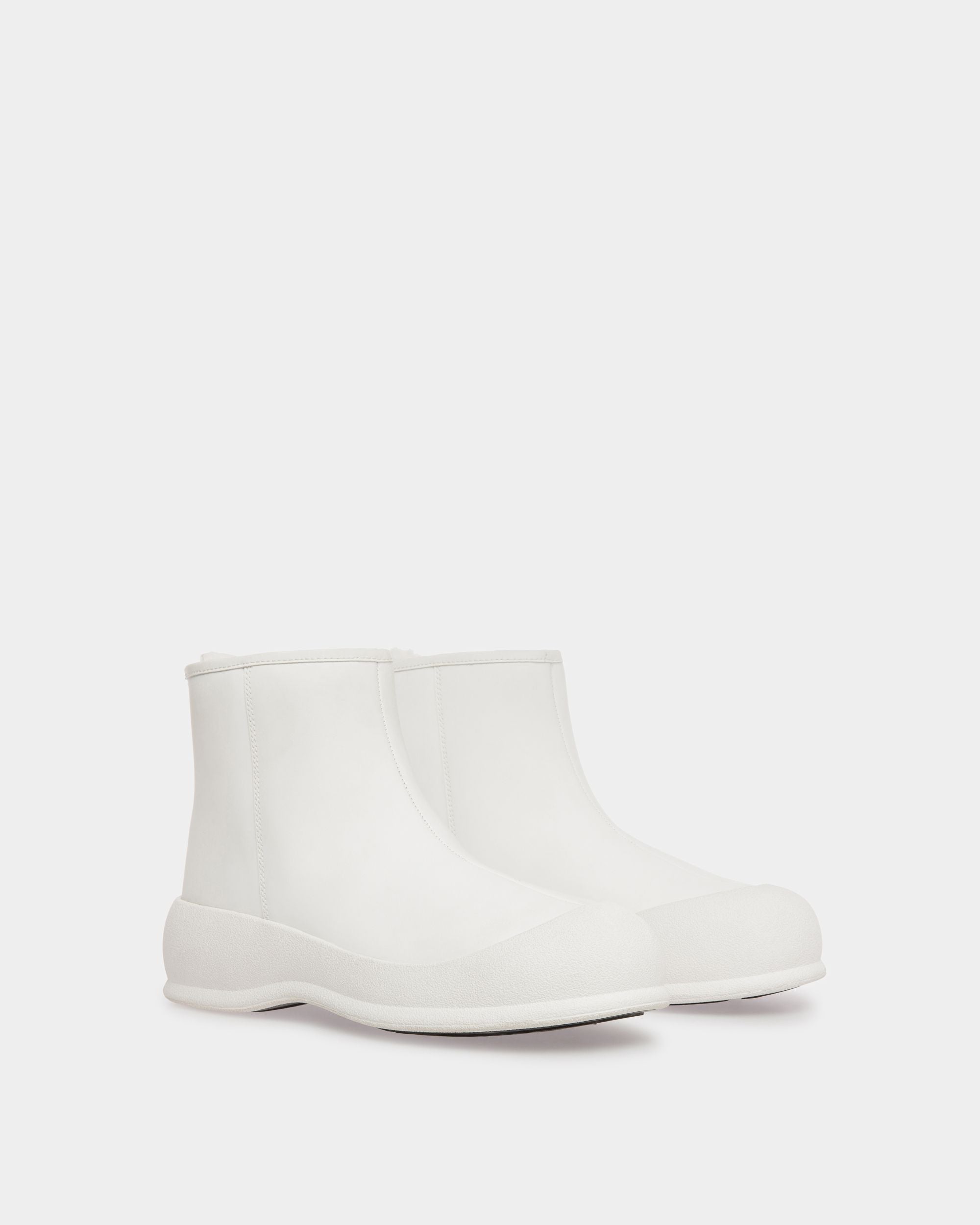 Botas Frei De Piel Laminada De Goma Blanca - Mujer - Bally - 03
