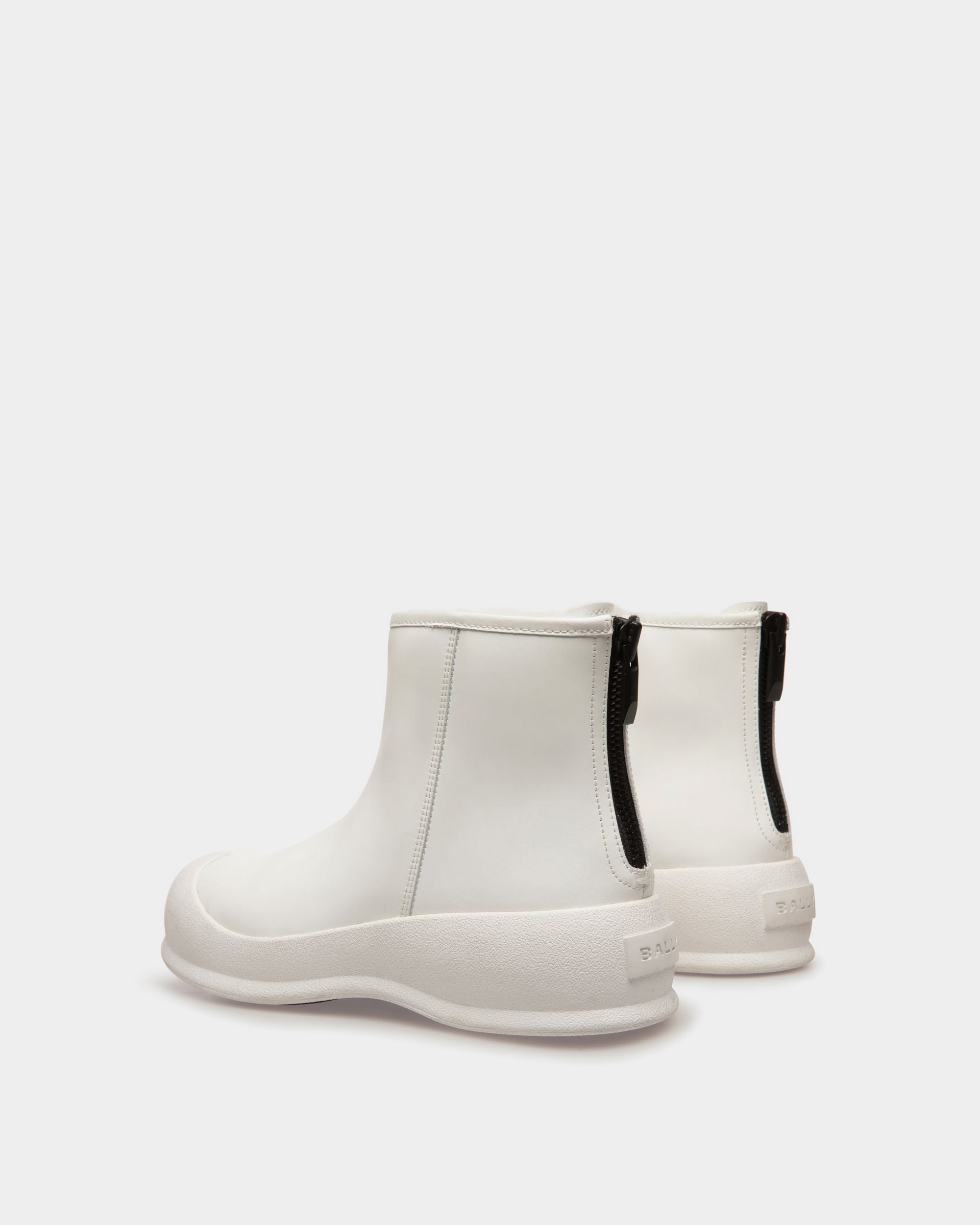 Botas Frei De Piel Laminada De Goma Blanca - Mujer - Bally - 04