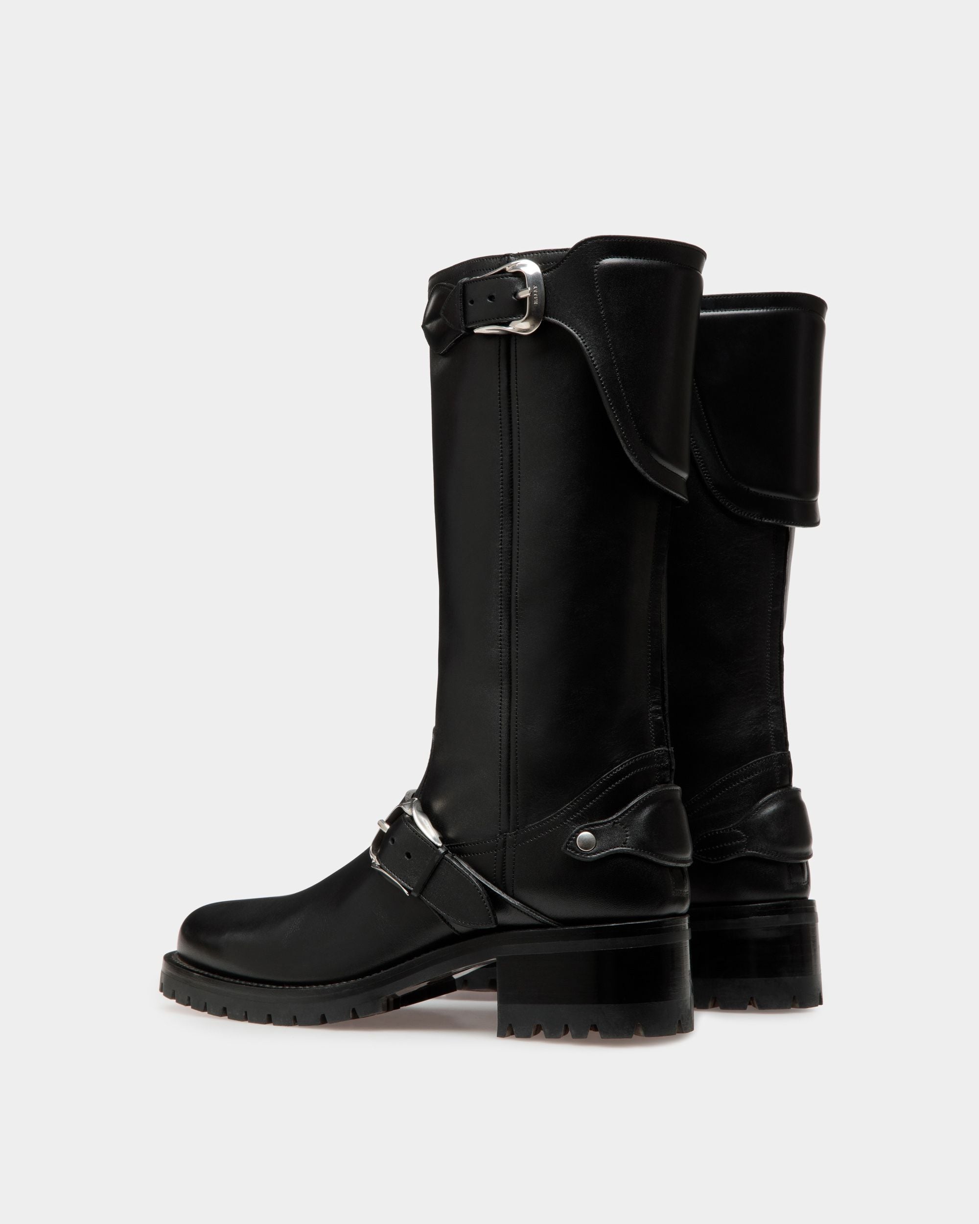 Botas Altas Ardis De Piel Negra - Mujer - Bally - 04