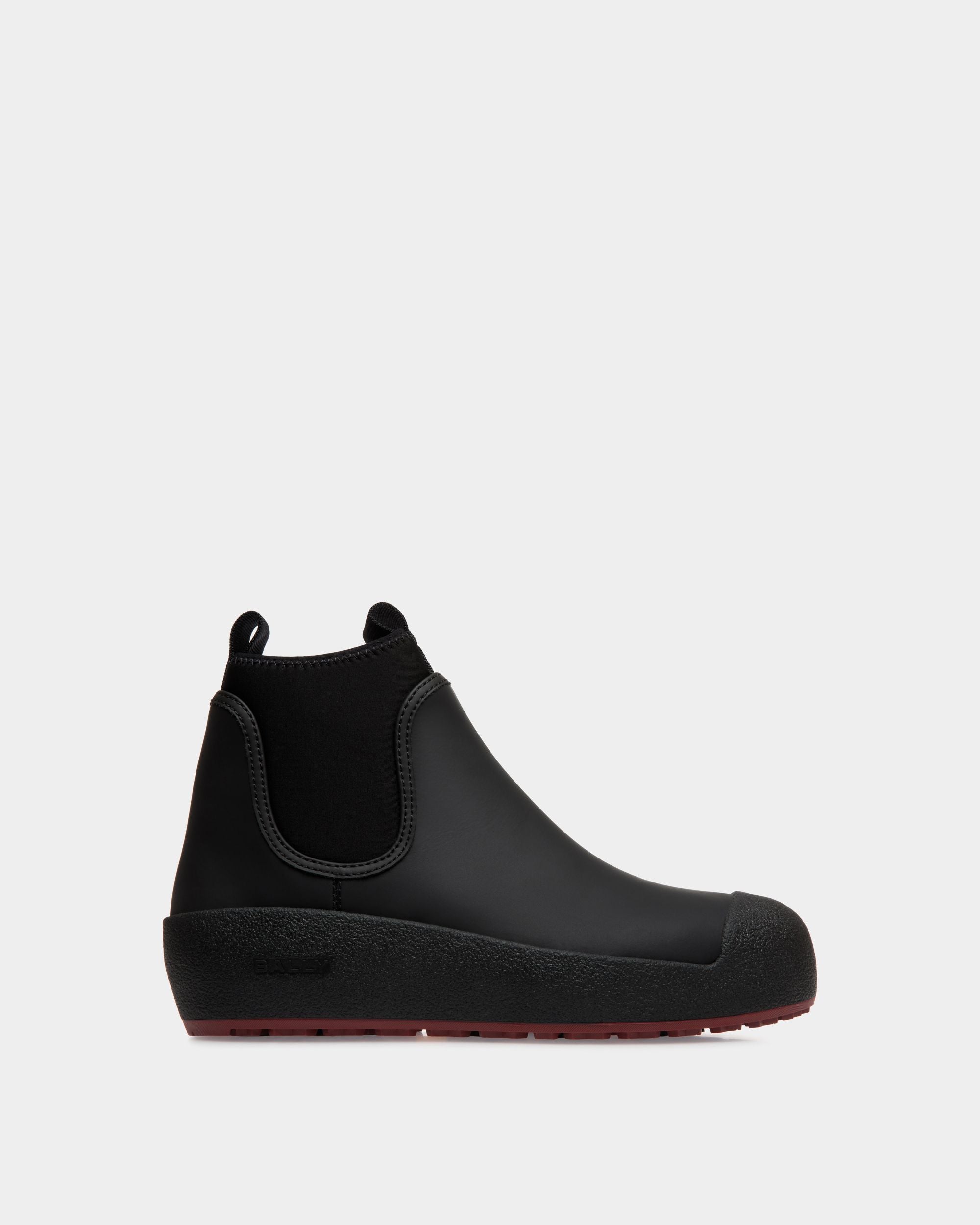 Bally Curling Booties In Black Leather - Women's - Bally - 01