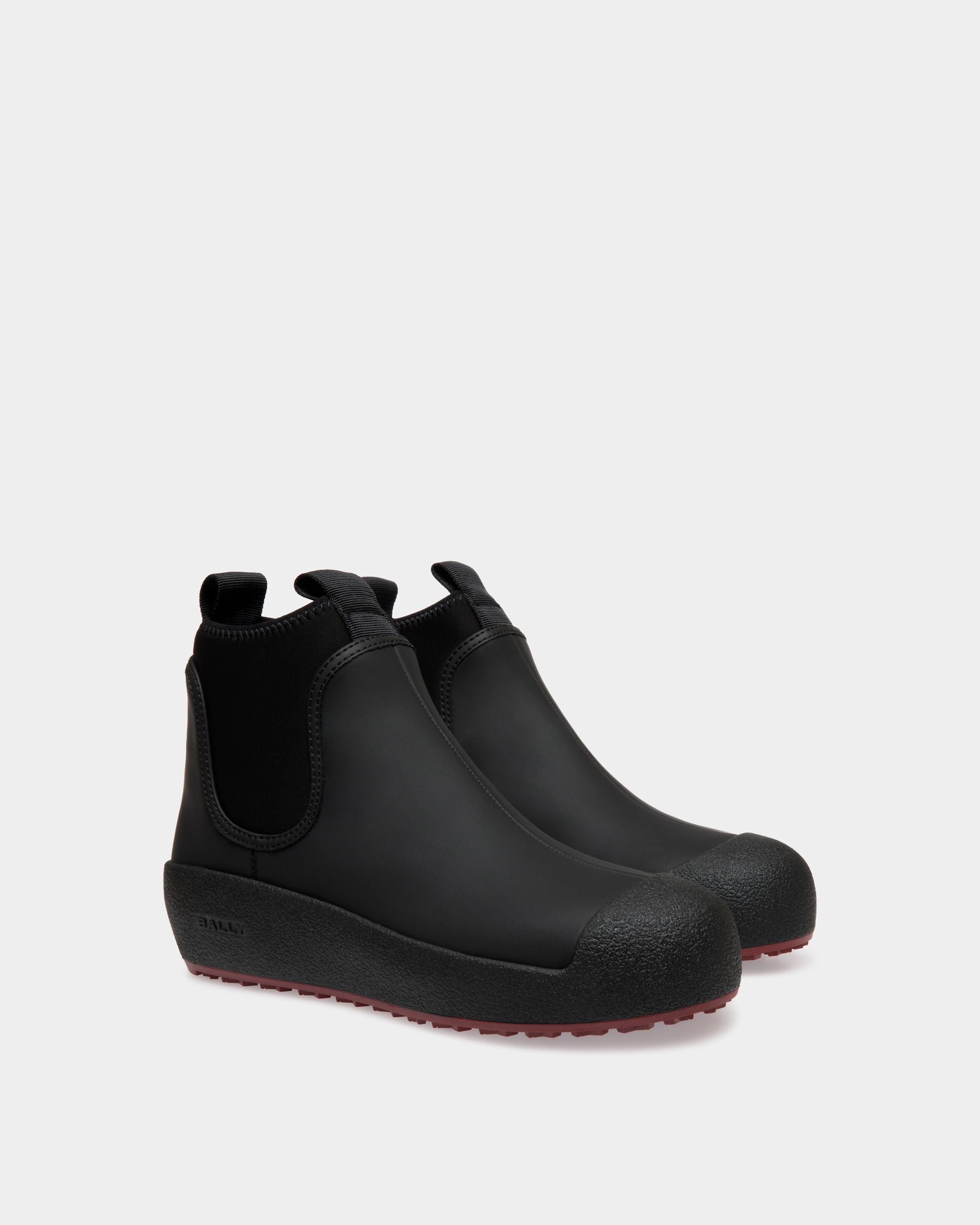 Bally Curling Booties In Black Leather - Women's - Bally - 02