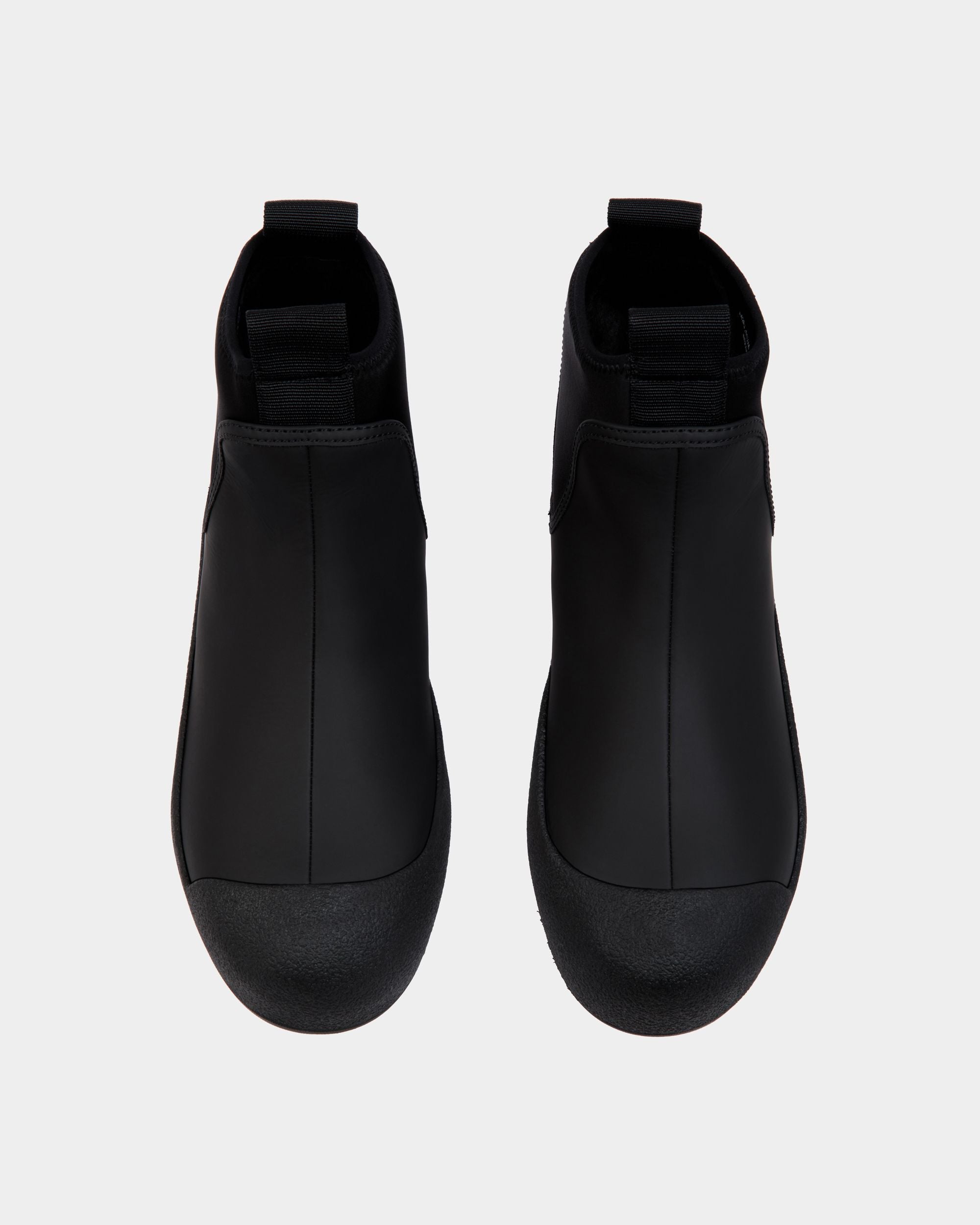 Botín Bally Curling De Piel Engomada Negra Para Mujer - Mujer - Bally - 04