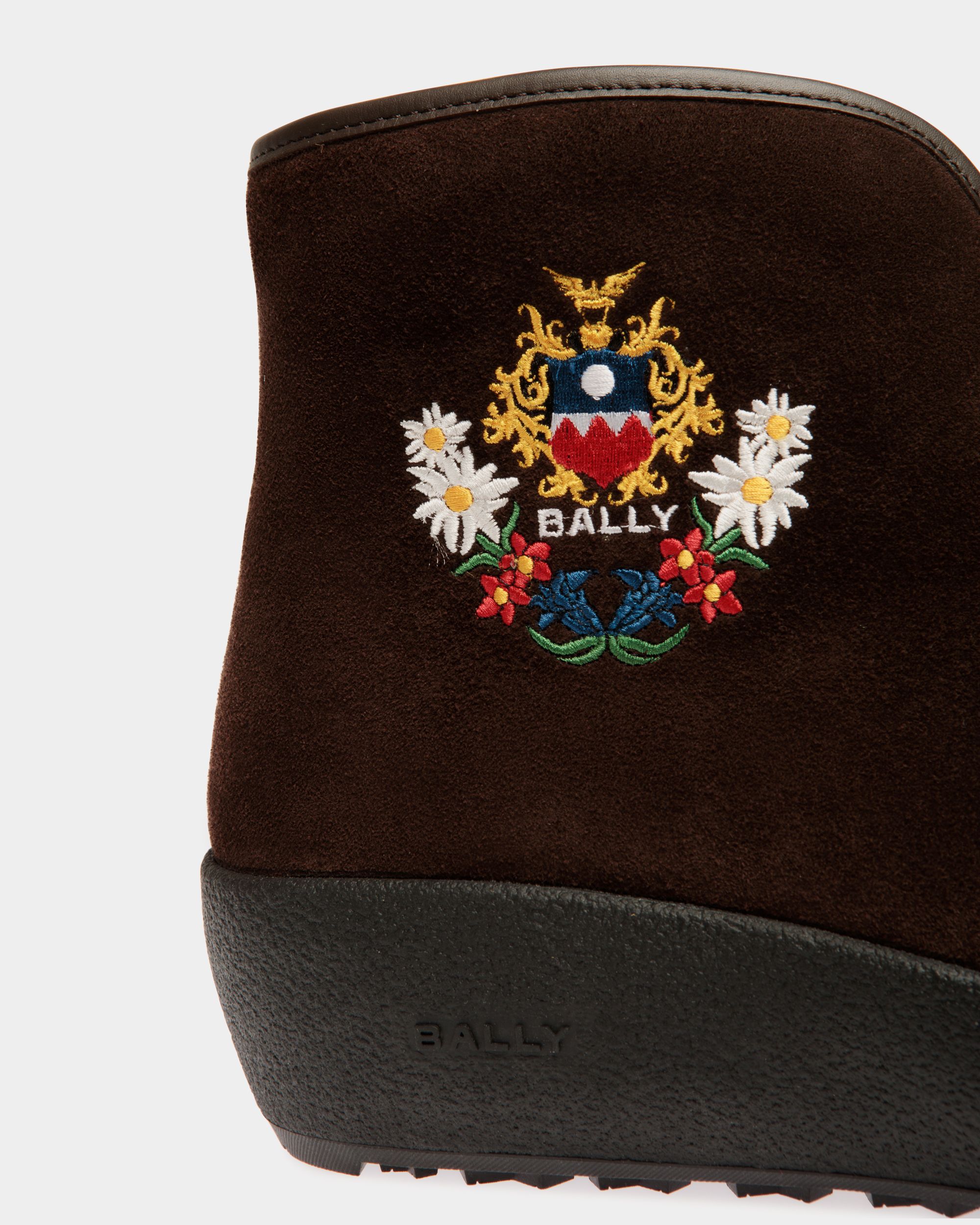 Botín De La Cápsula Winter De Ante Marrón - Mujer - Bally - 06