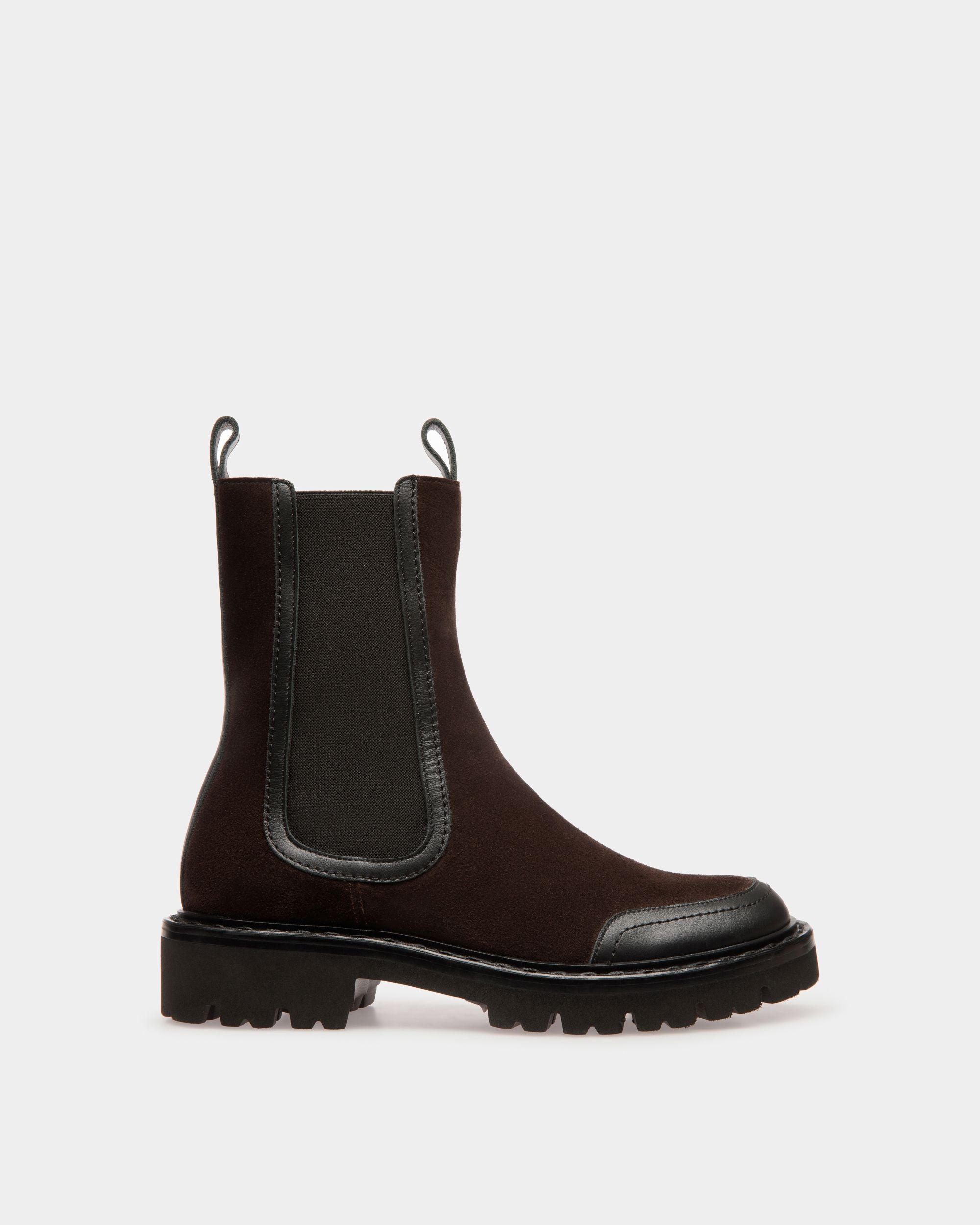 Botas Enga De Piel Marrón - Mujer - Bally - 01