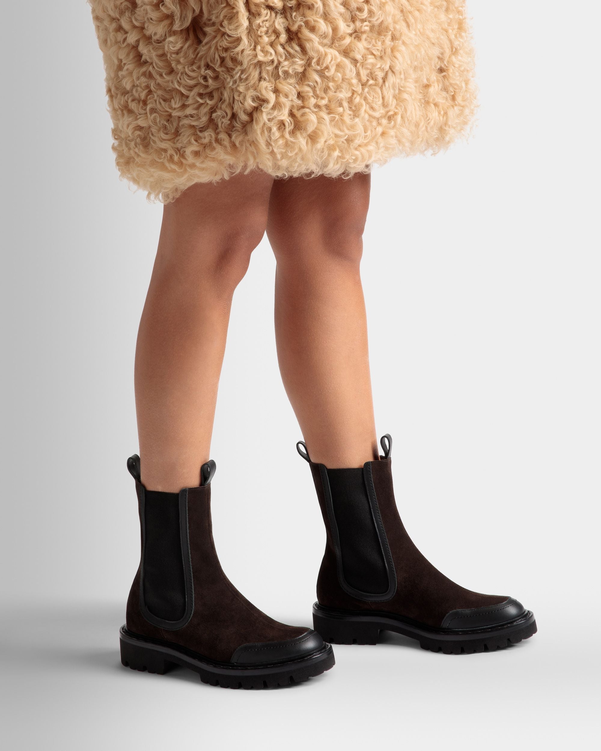 Botas Enga De Piel Marrón - Mujer - Bally - 02