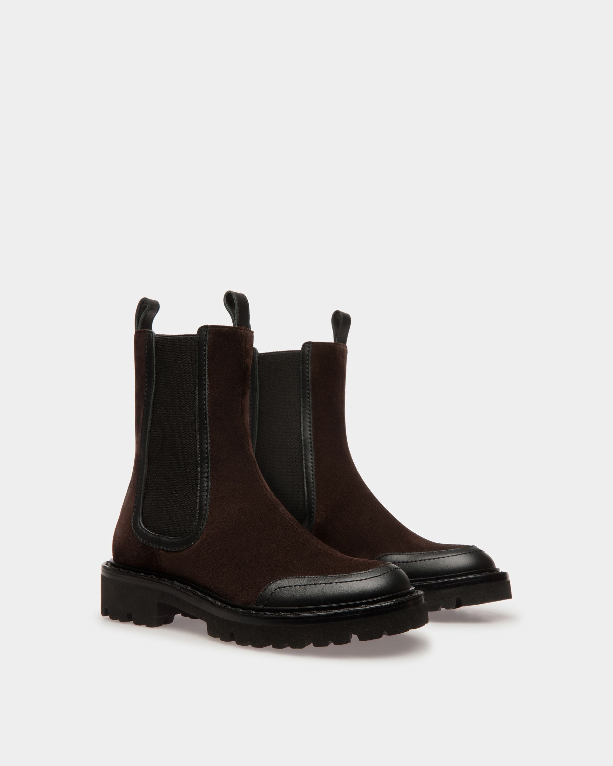 Botas Enga De Piel Marrón - Mujer - Bally - 03