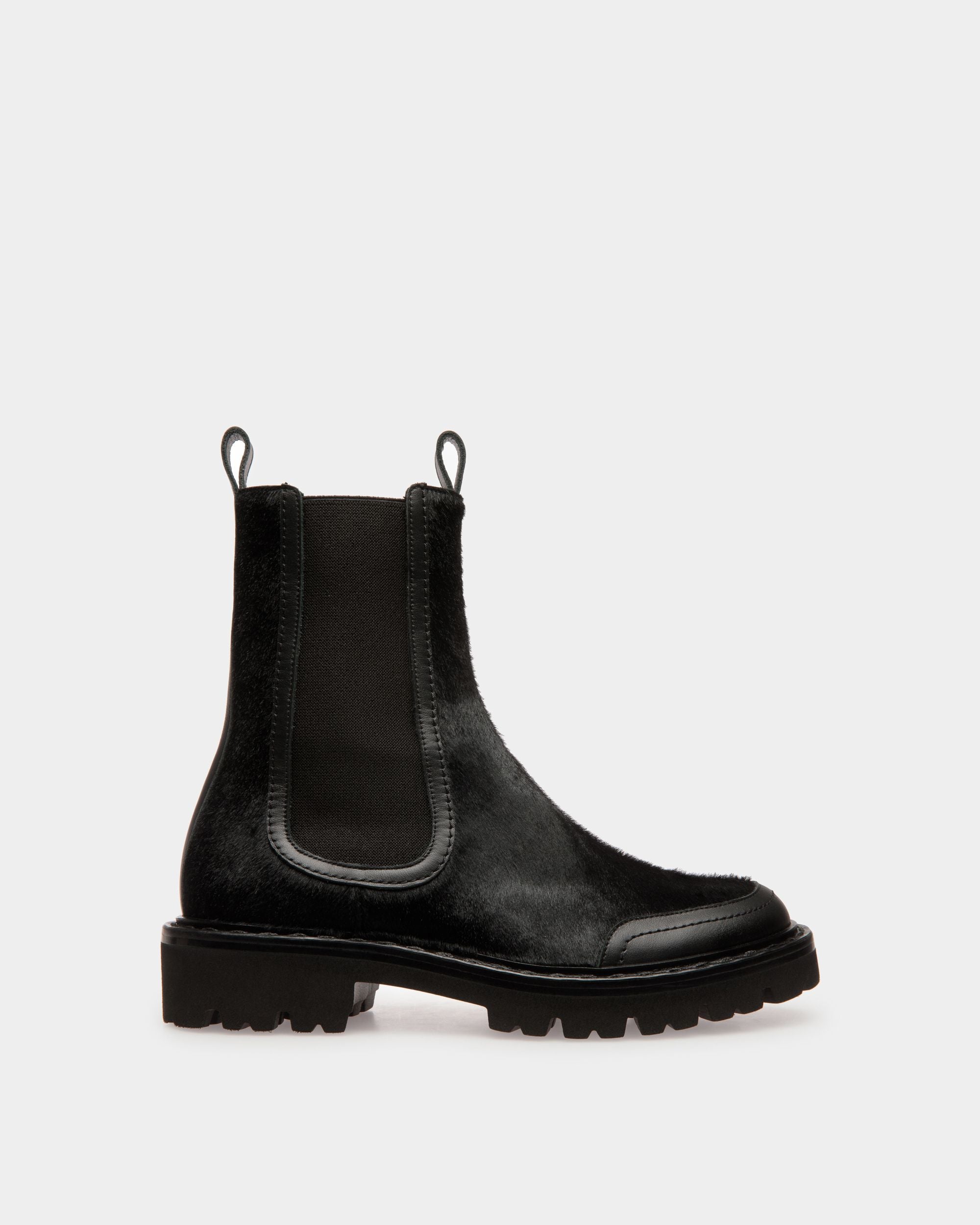 Botas Enga De Piel Negra - Mujer - Bally - 01