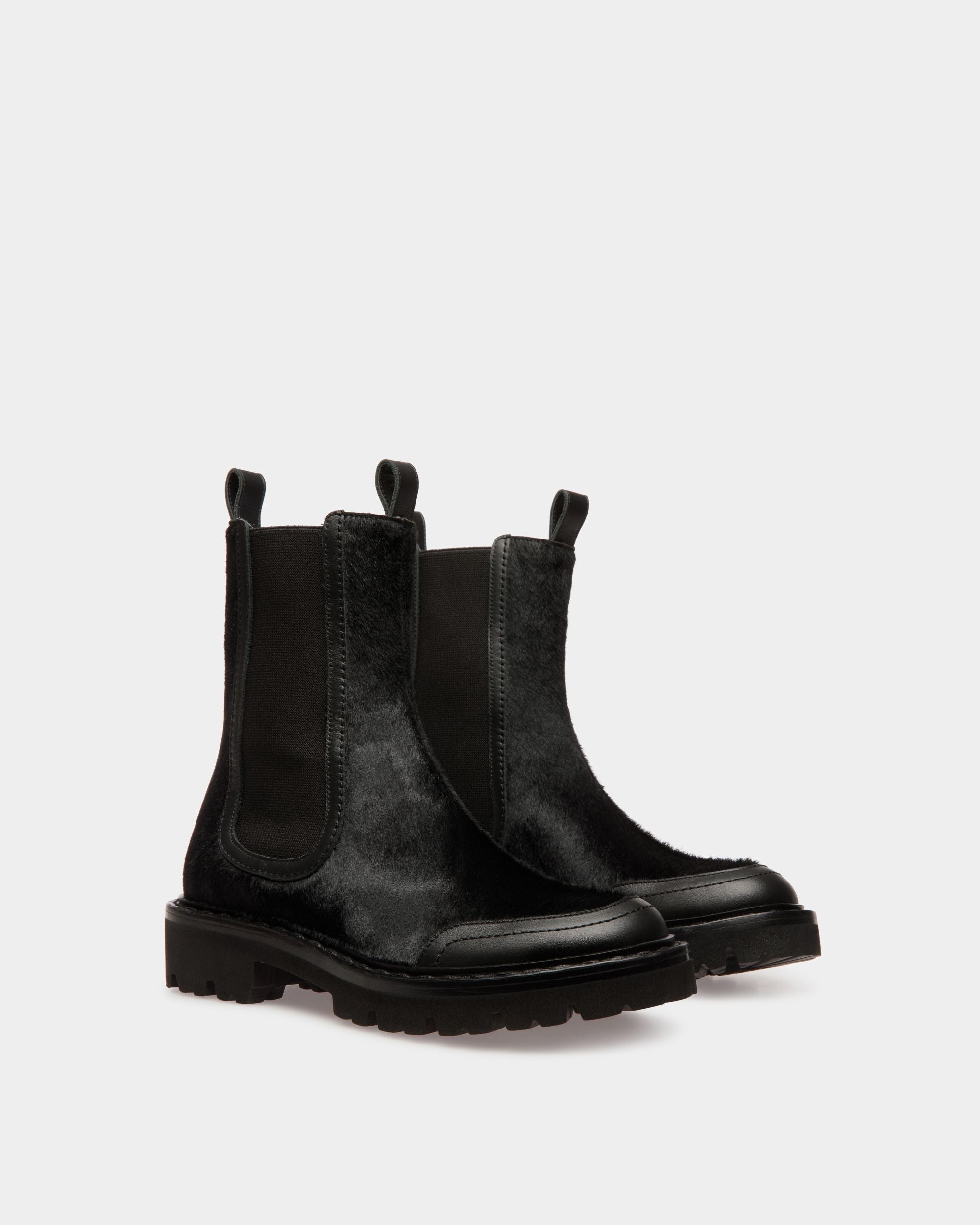 Botas Enga De Piel Negra - Mujer - Bally - 03
