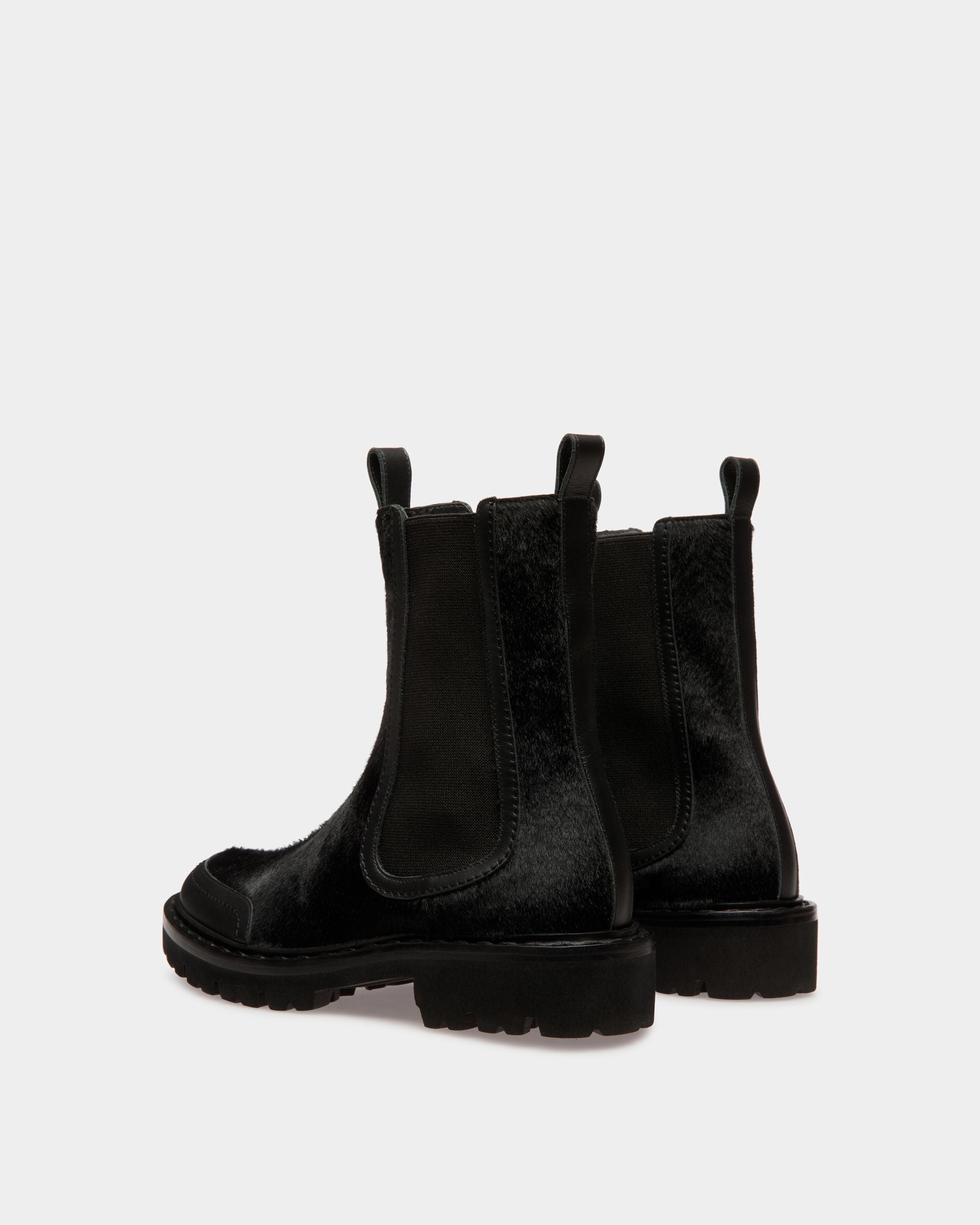 Botas Enga De Piel Negra - Mujer - Bally - 04