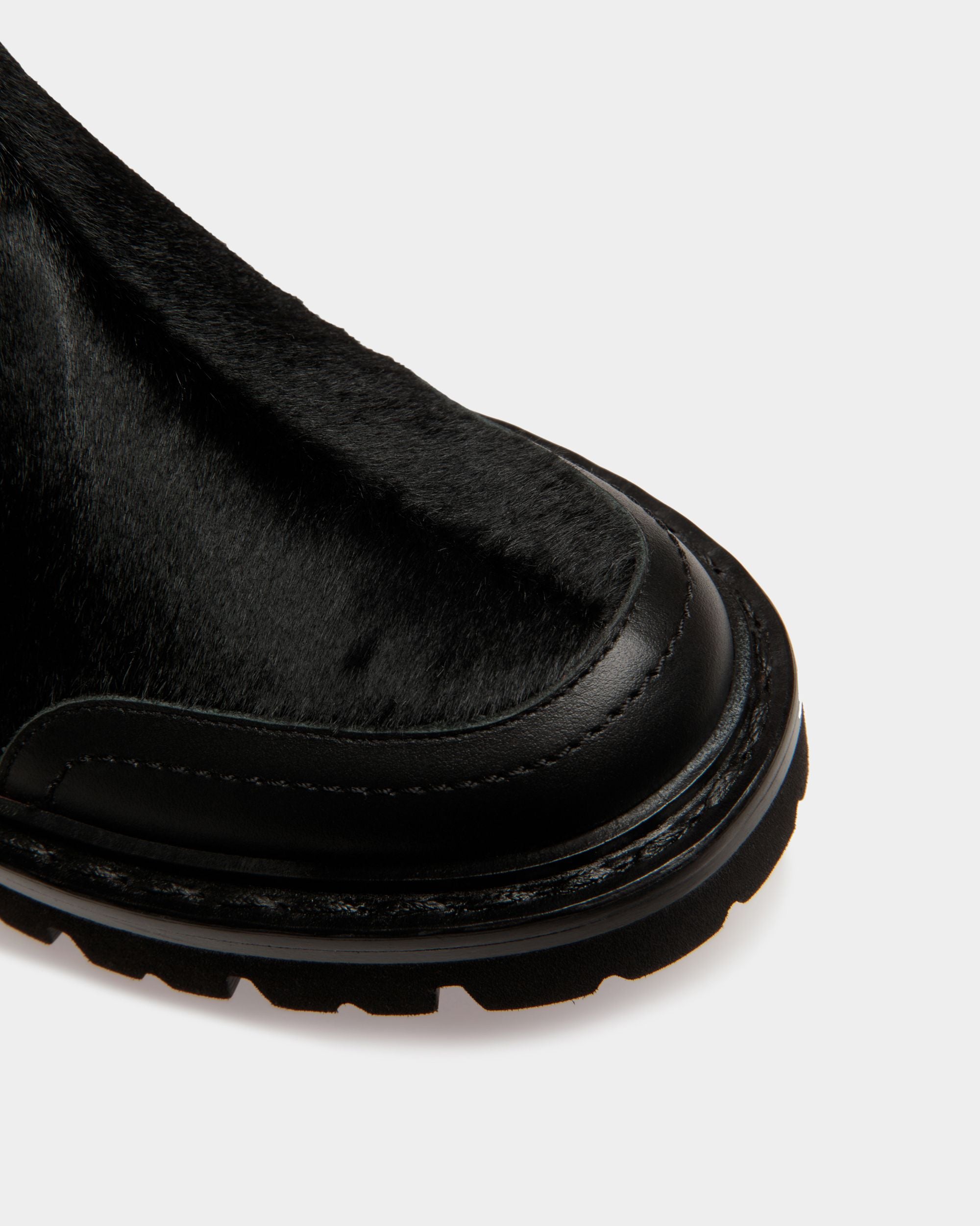 Botas Enga De Piel Negra - Mujer - Bally - 05