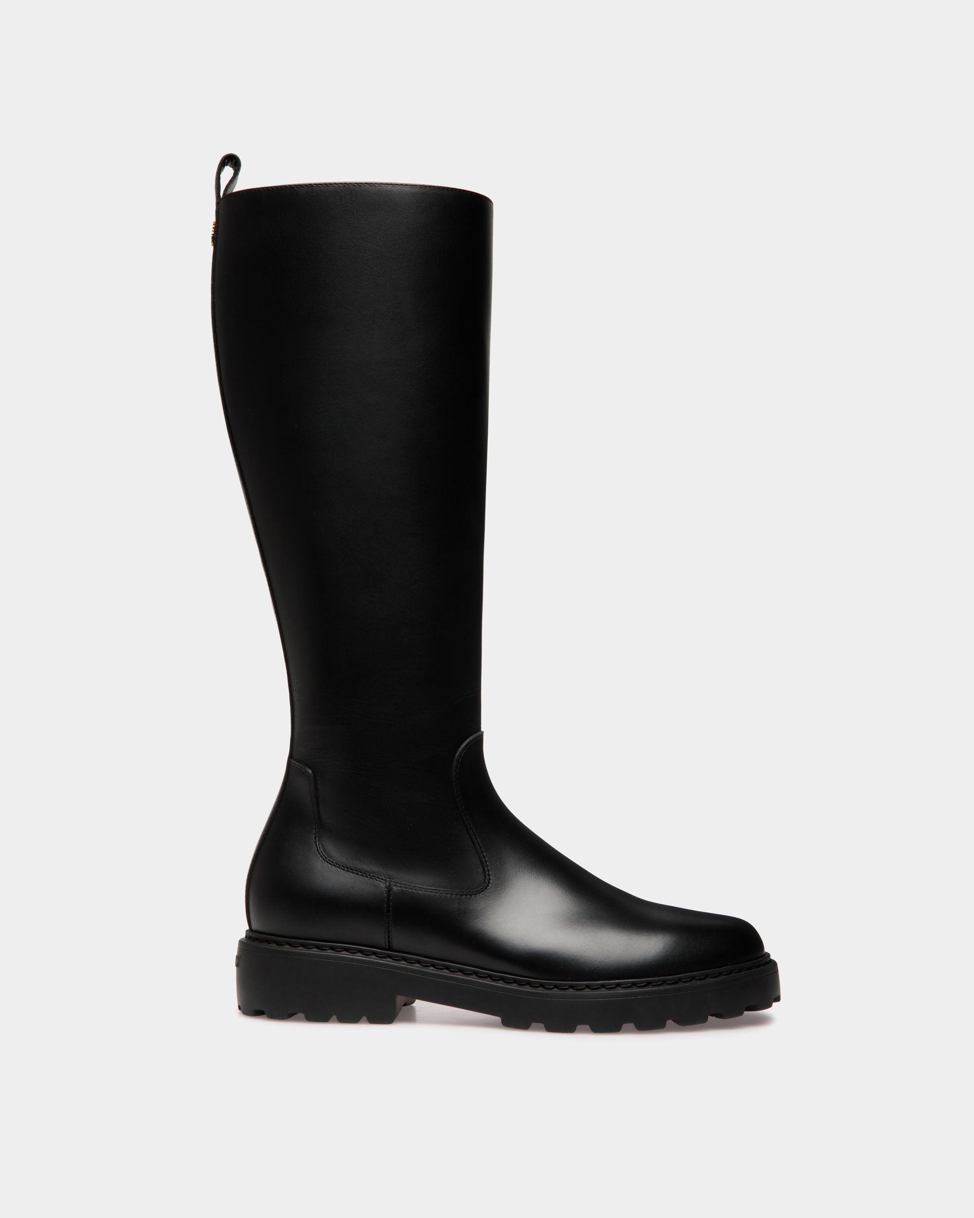 Bota Gusto De Piel Negra - Mujer - Bally - 01