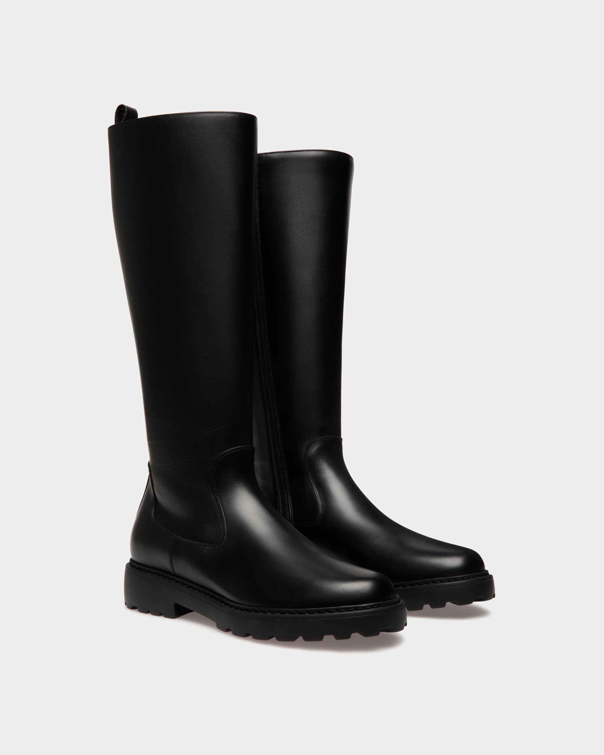 Bota Gusto De Piel Negra - Mujer - Bally - 02