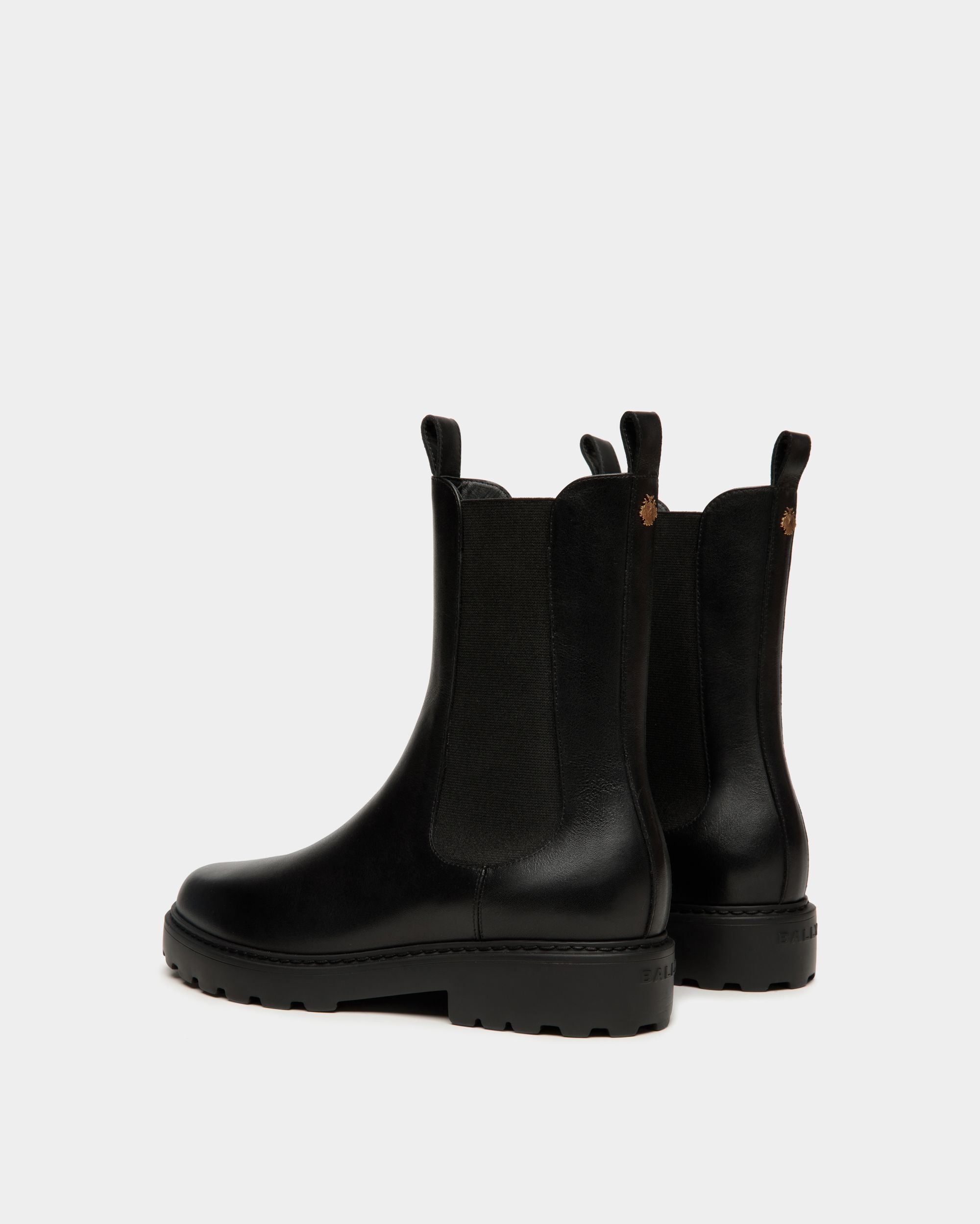 Botín Gusto De Piel Negra - Mujer - Bally - 03