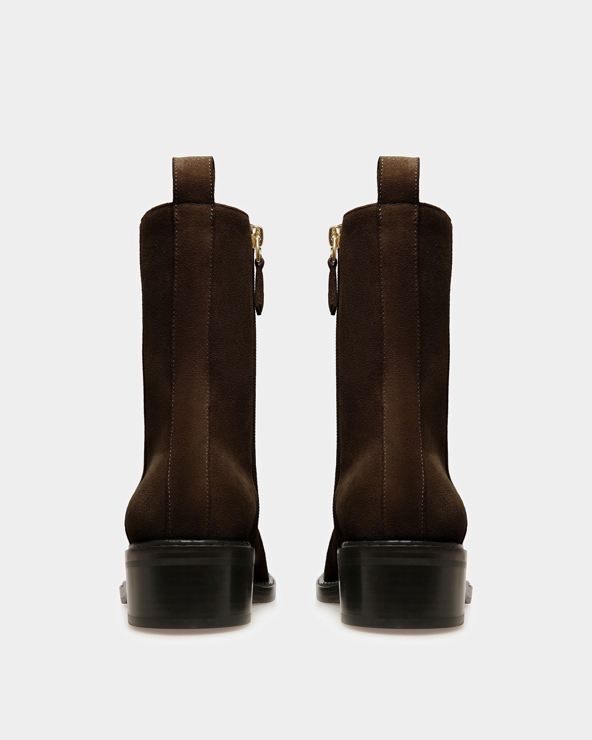 Austine Botas De Piel En Ébano - Mujer - Bally - 03