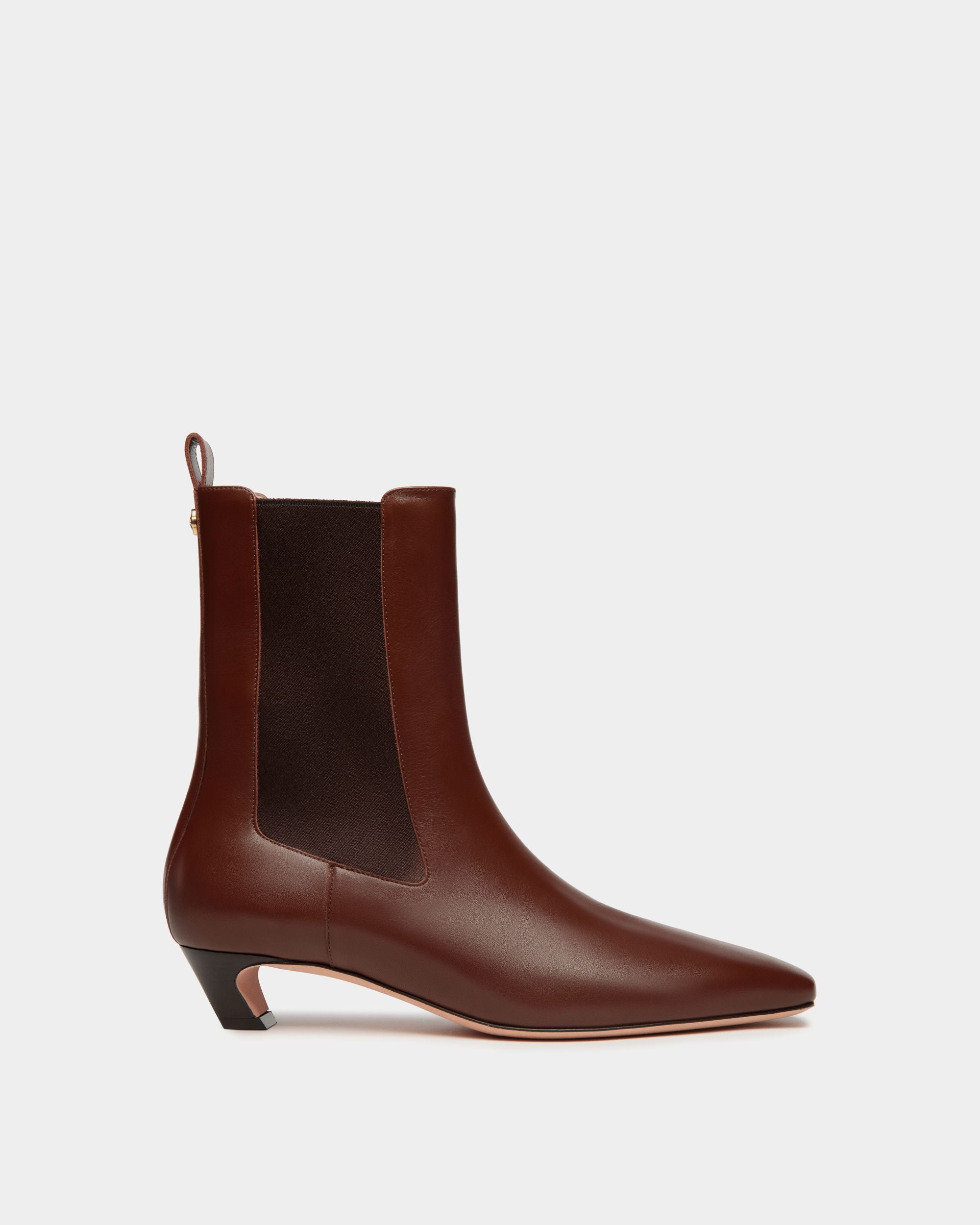 Botín Sylt De Piel Marrón - Mujer - Bally - 01