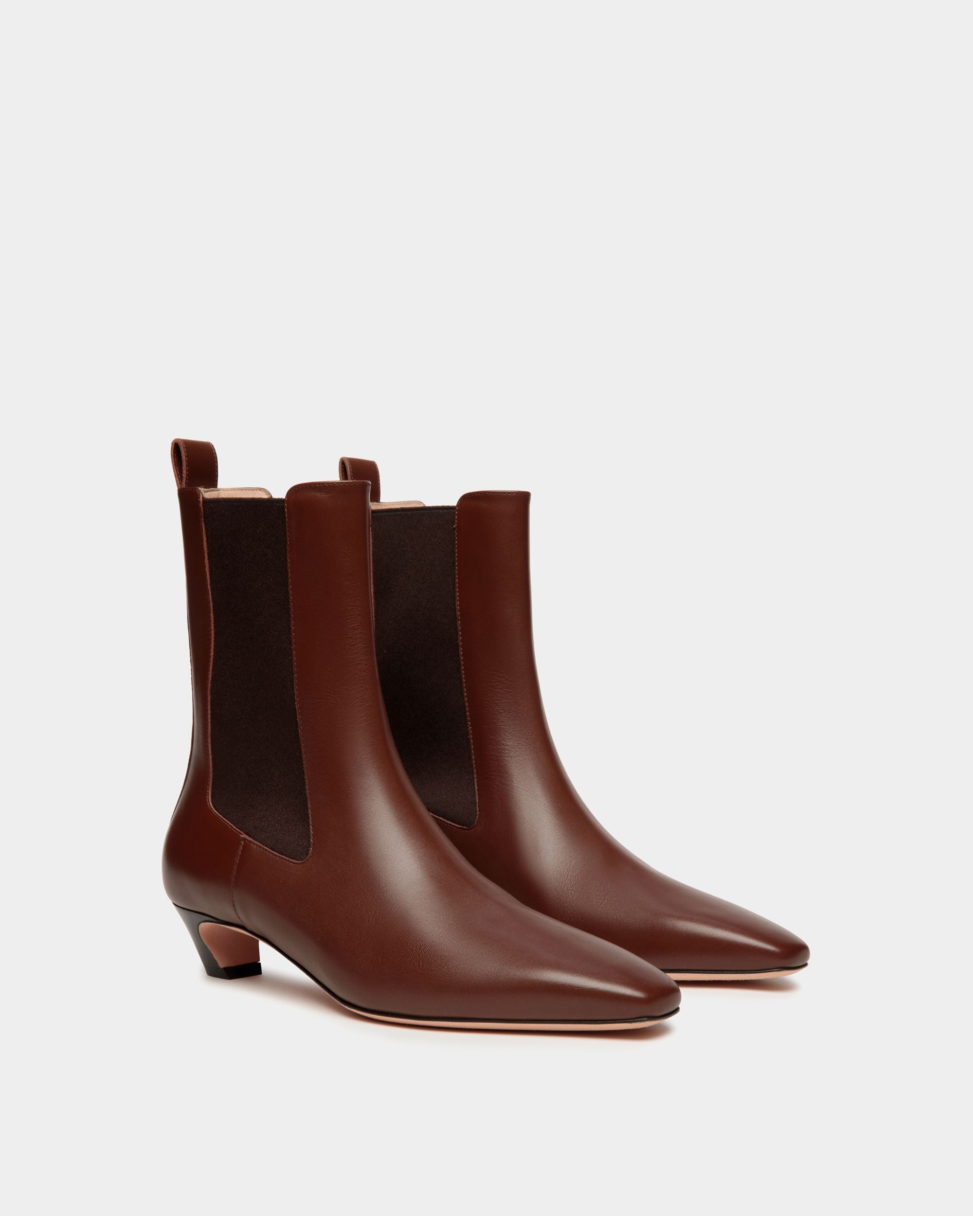 Botín Sylt De Piel Marrón - Mujer - Bally - 02