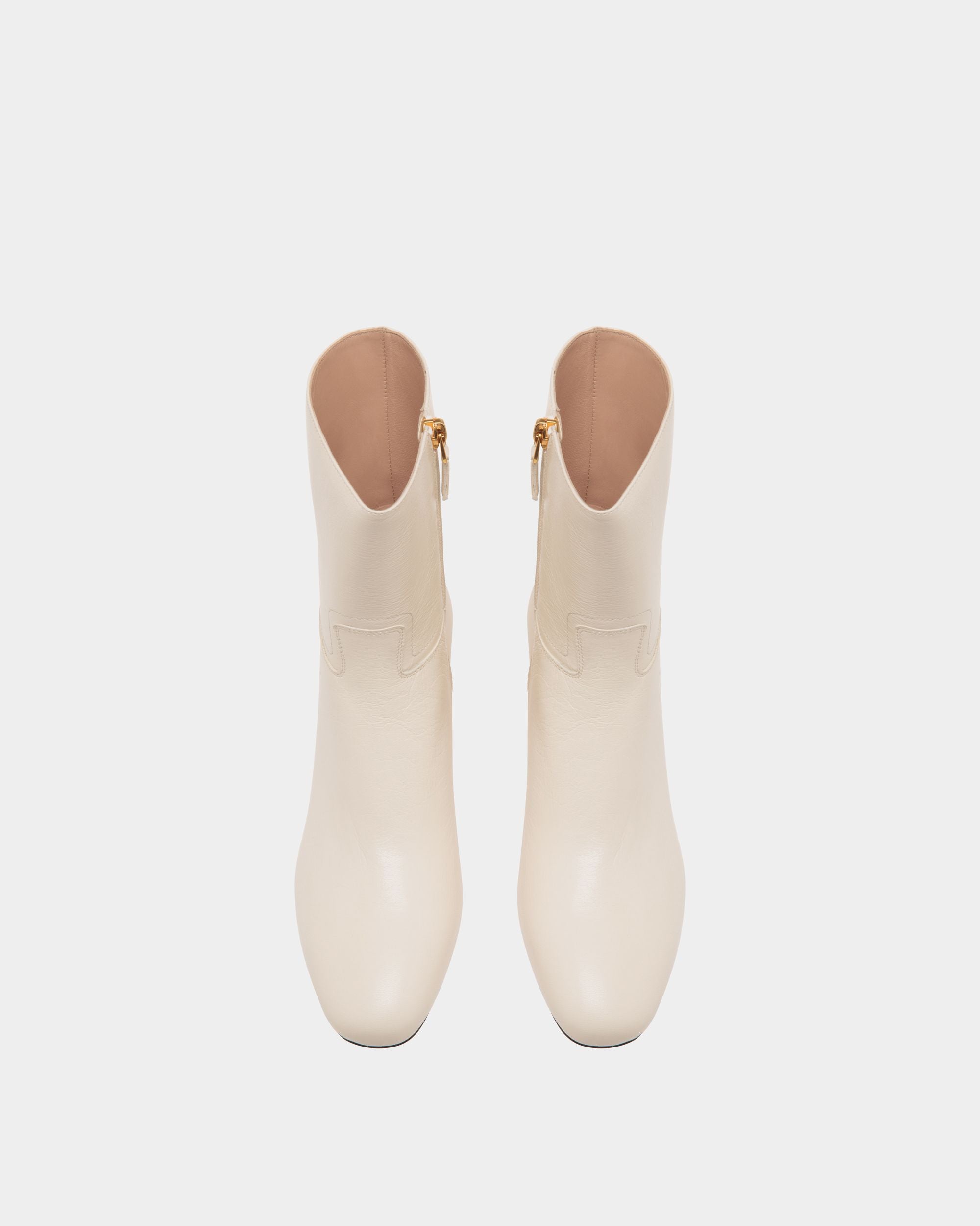 Bootie In White Leather - Women's - Bally - 04