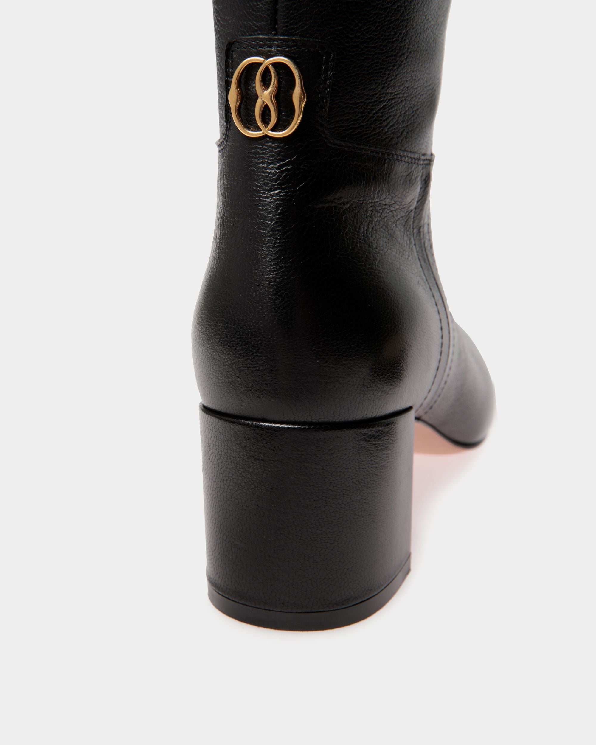 Bota Daily Emblem De Piel Negra - Mujer - Bally - 04