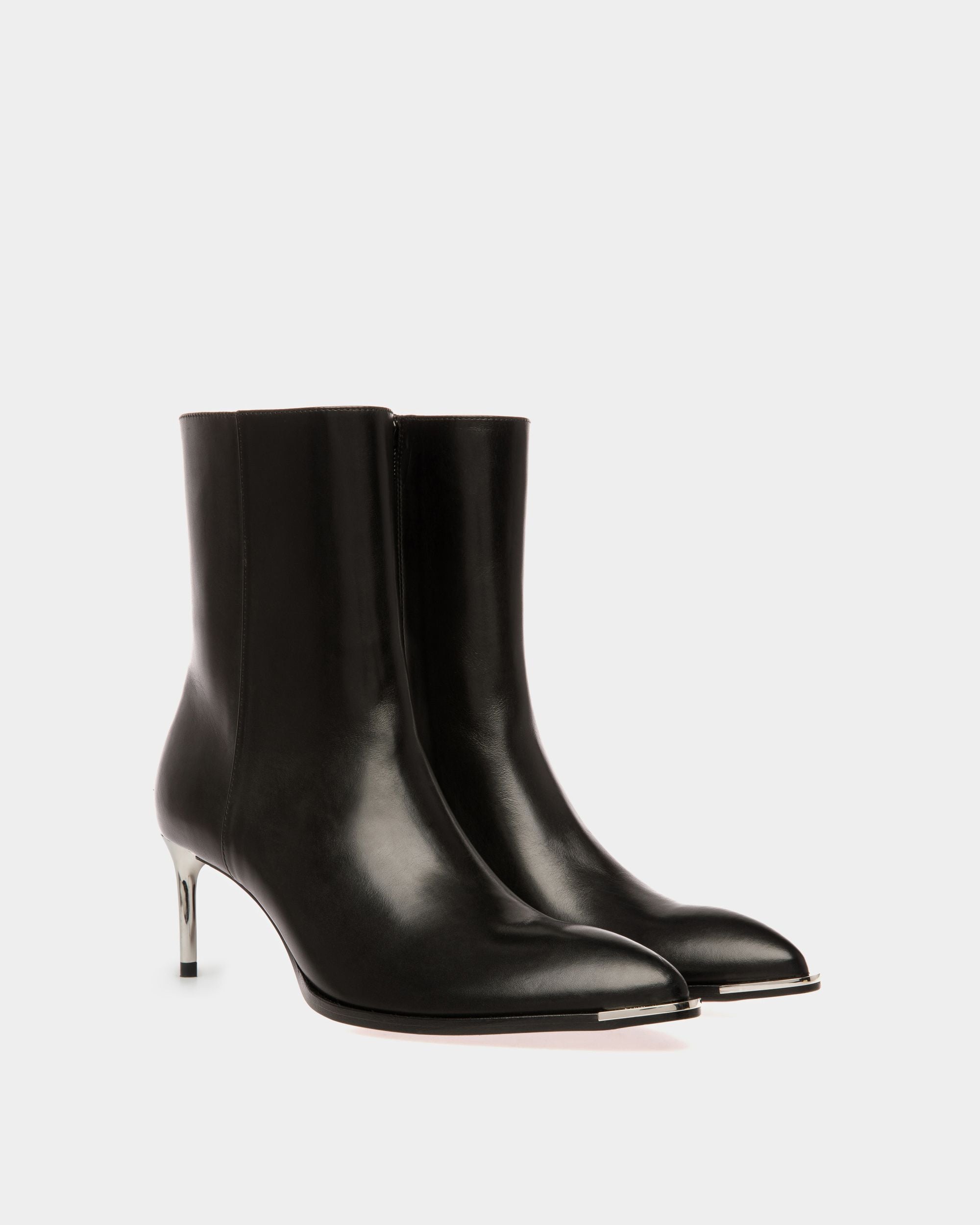 Botas Hannika De Piel Negra - Mujer - Bally - 03