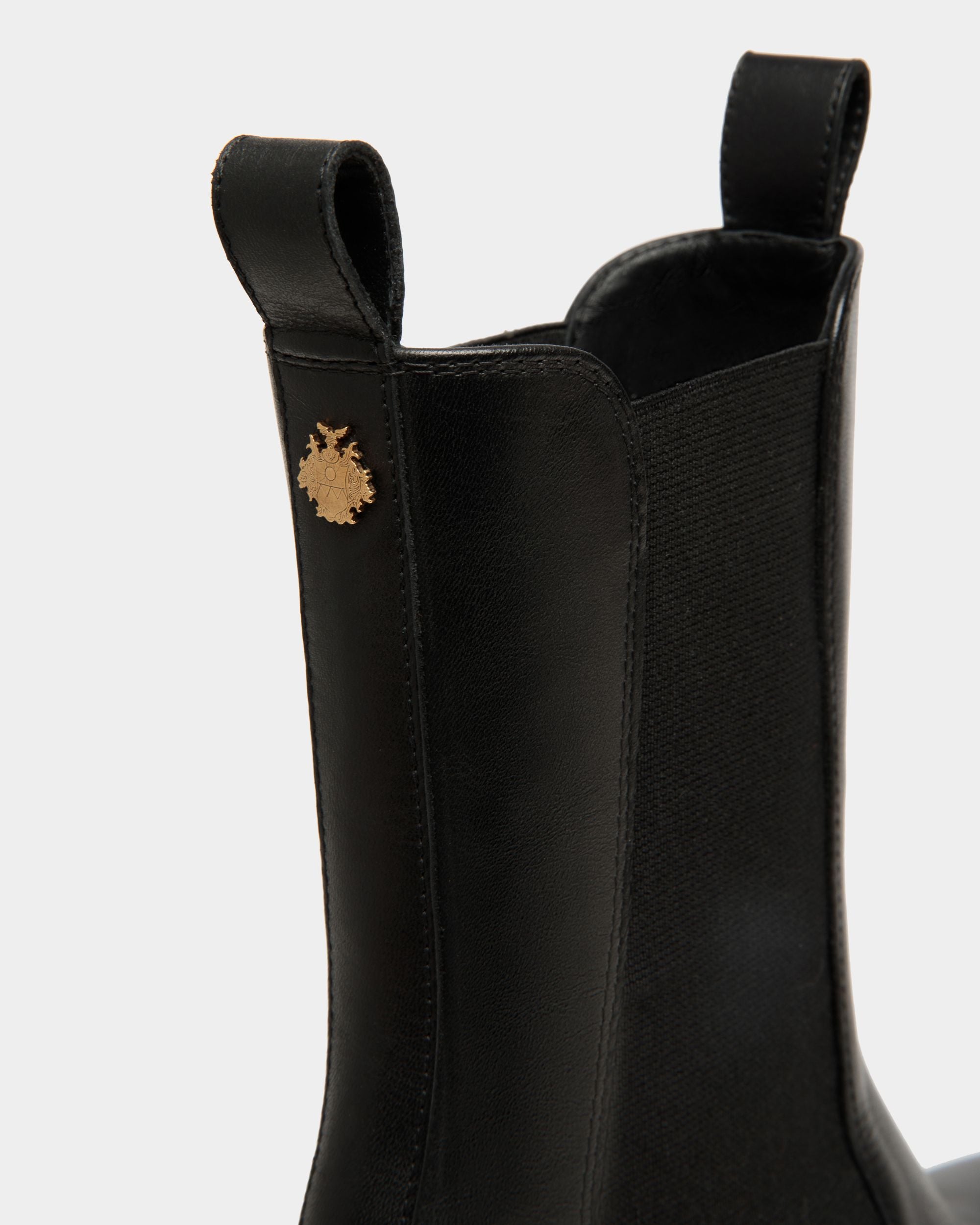 Botín Gusto De Piel Negra - Mujer - Bally - 04