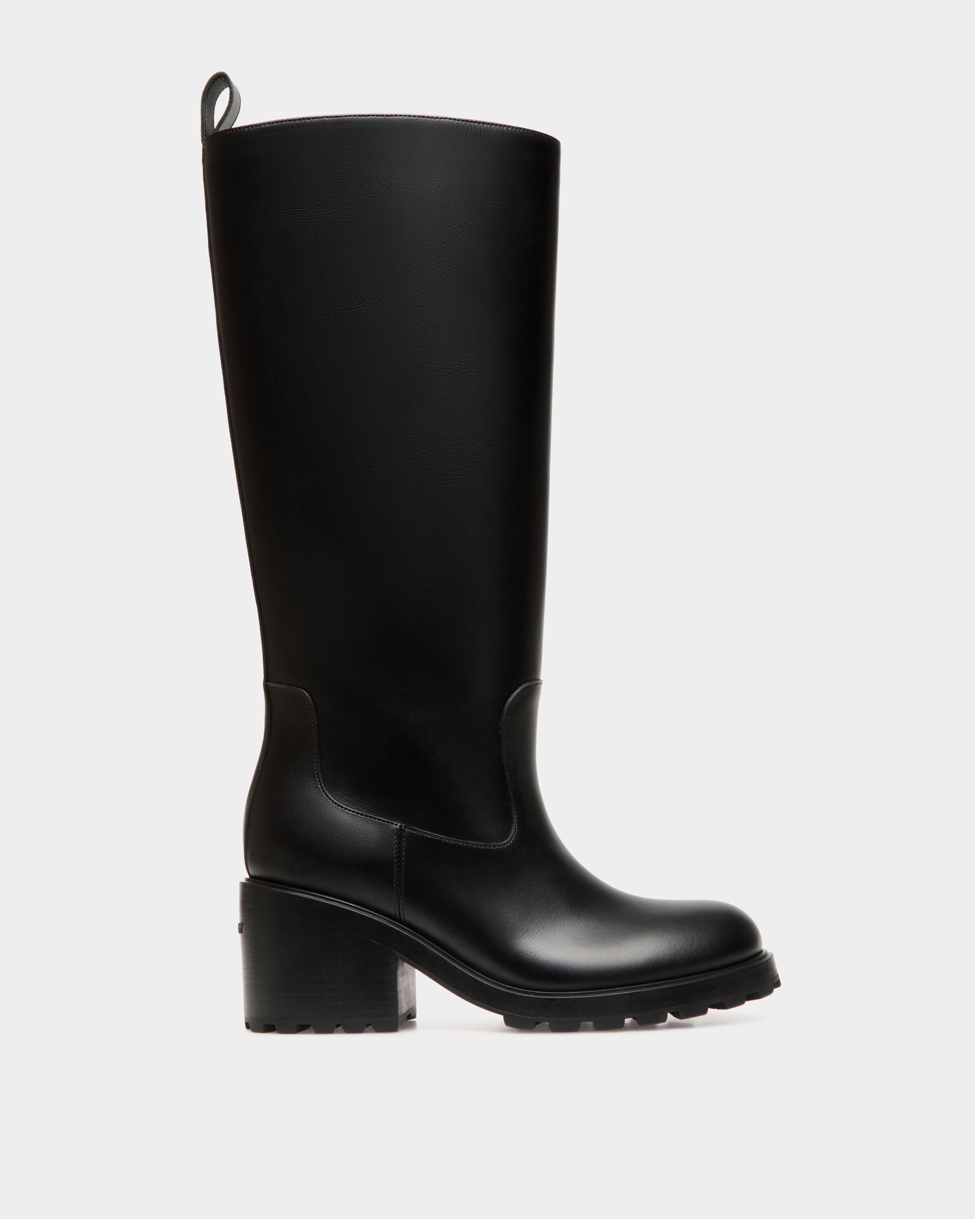 Bota Gusto De Piel Negra - Mujer - Bally - 01