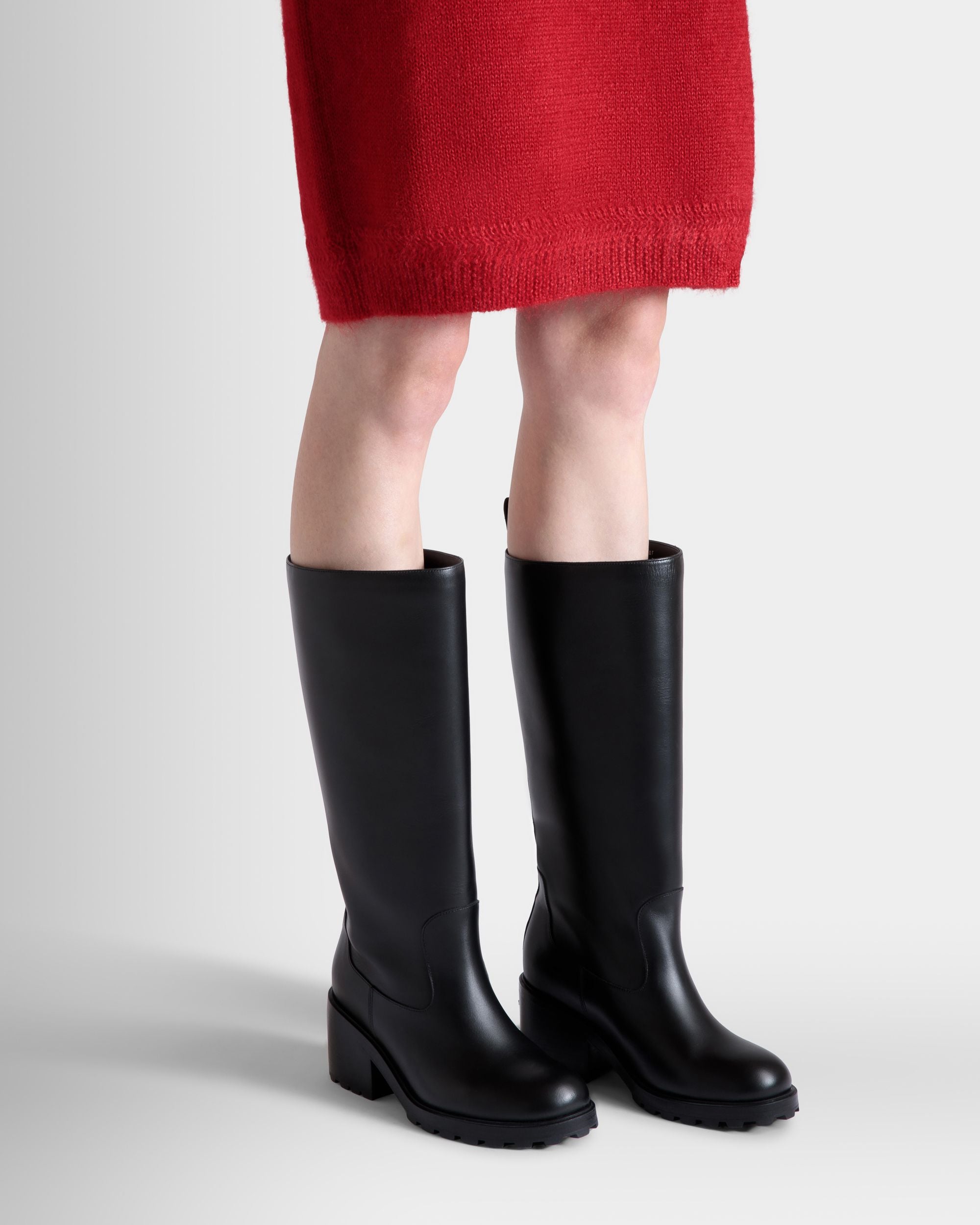 Bota Gusto De Piel Negra - Mujer - Bally - 02