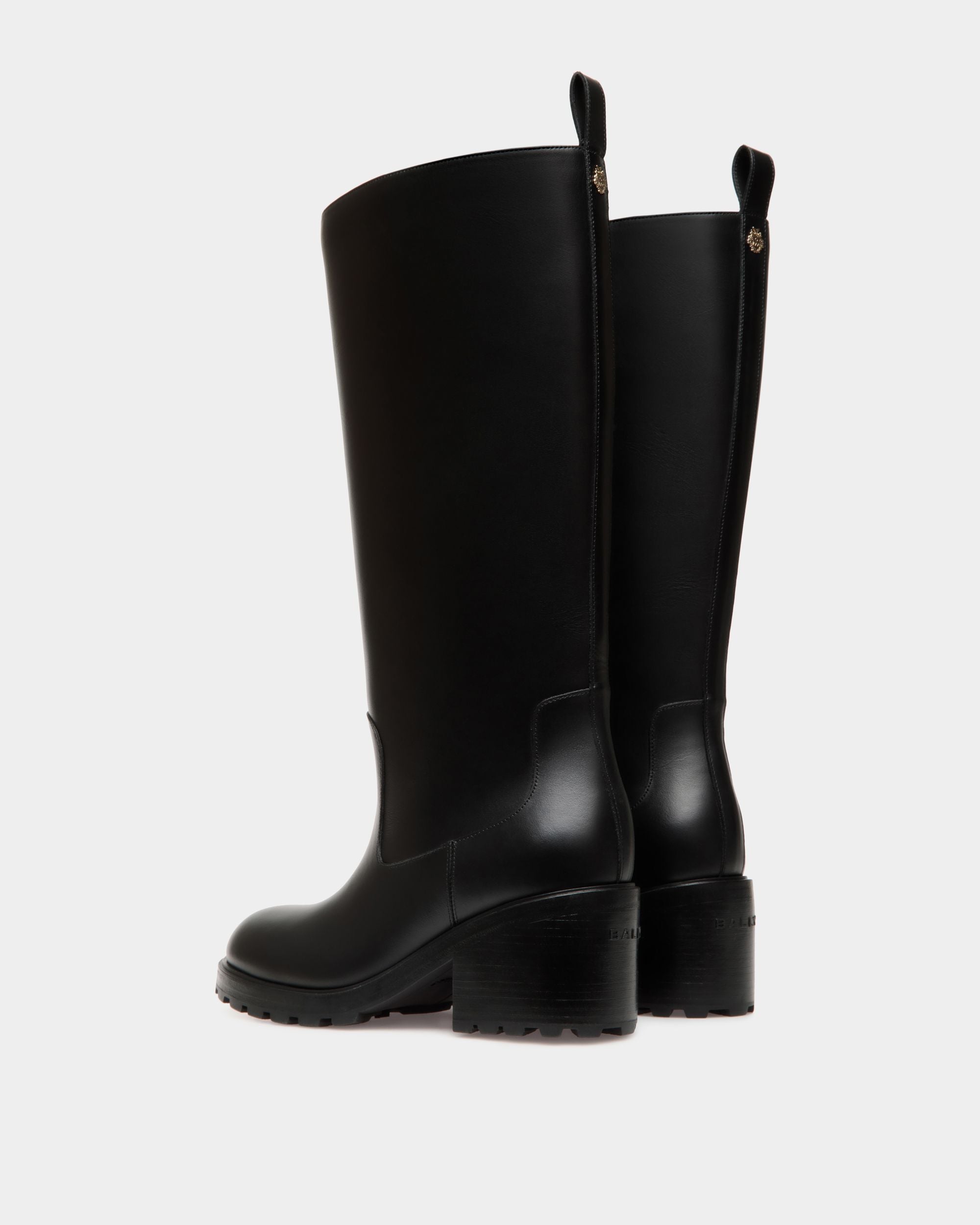 Bota Gusto De Piel Negra - Mujer - Bally - 04