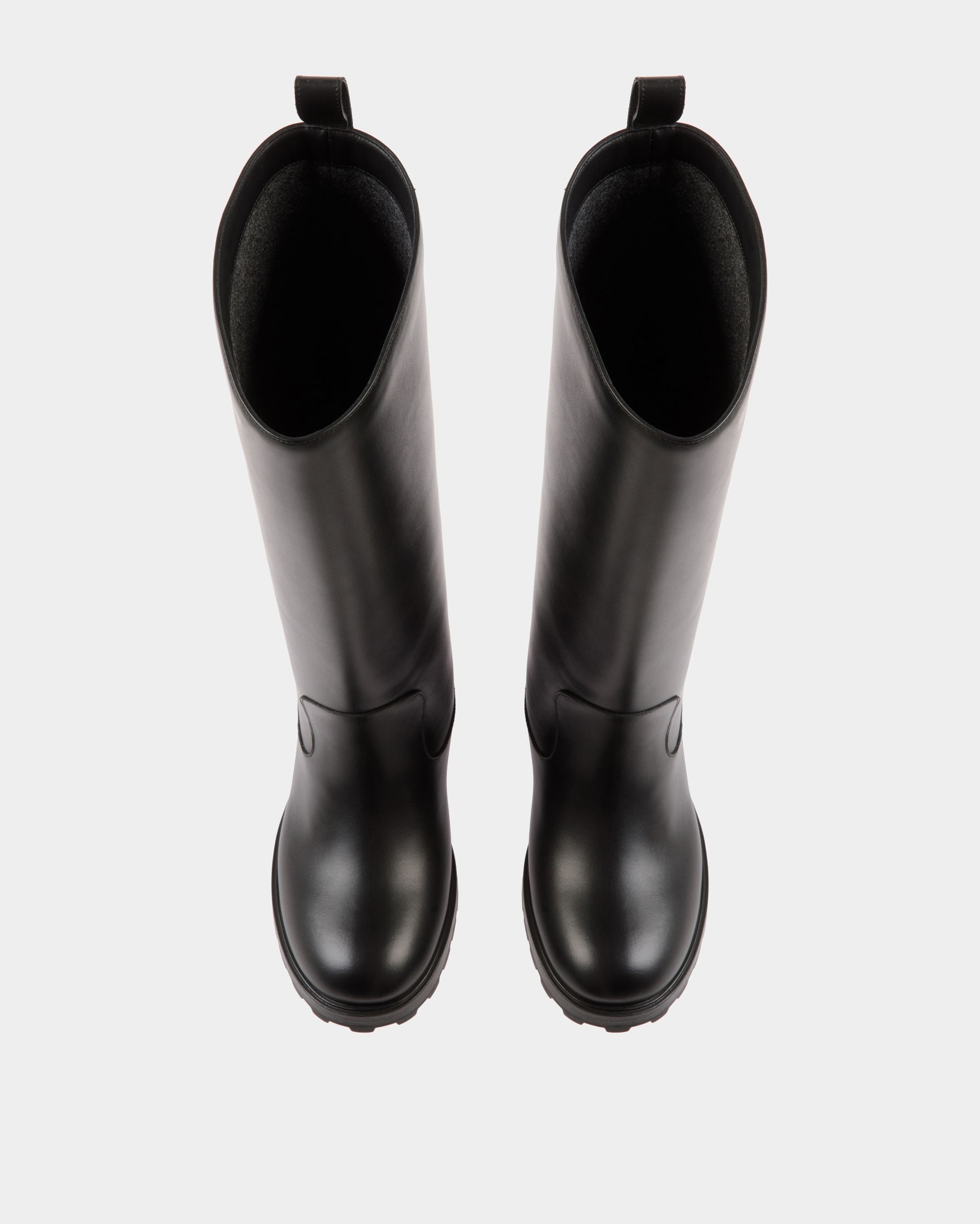 Bota Gusto De Piel Negra - Mujer - Bally - 05