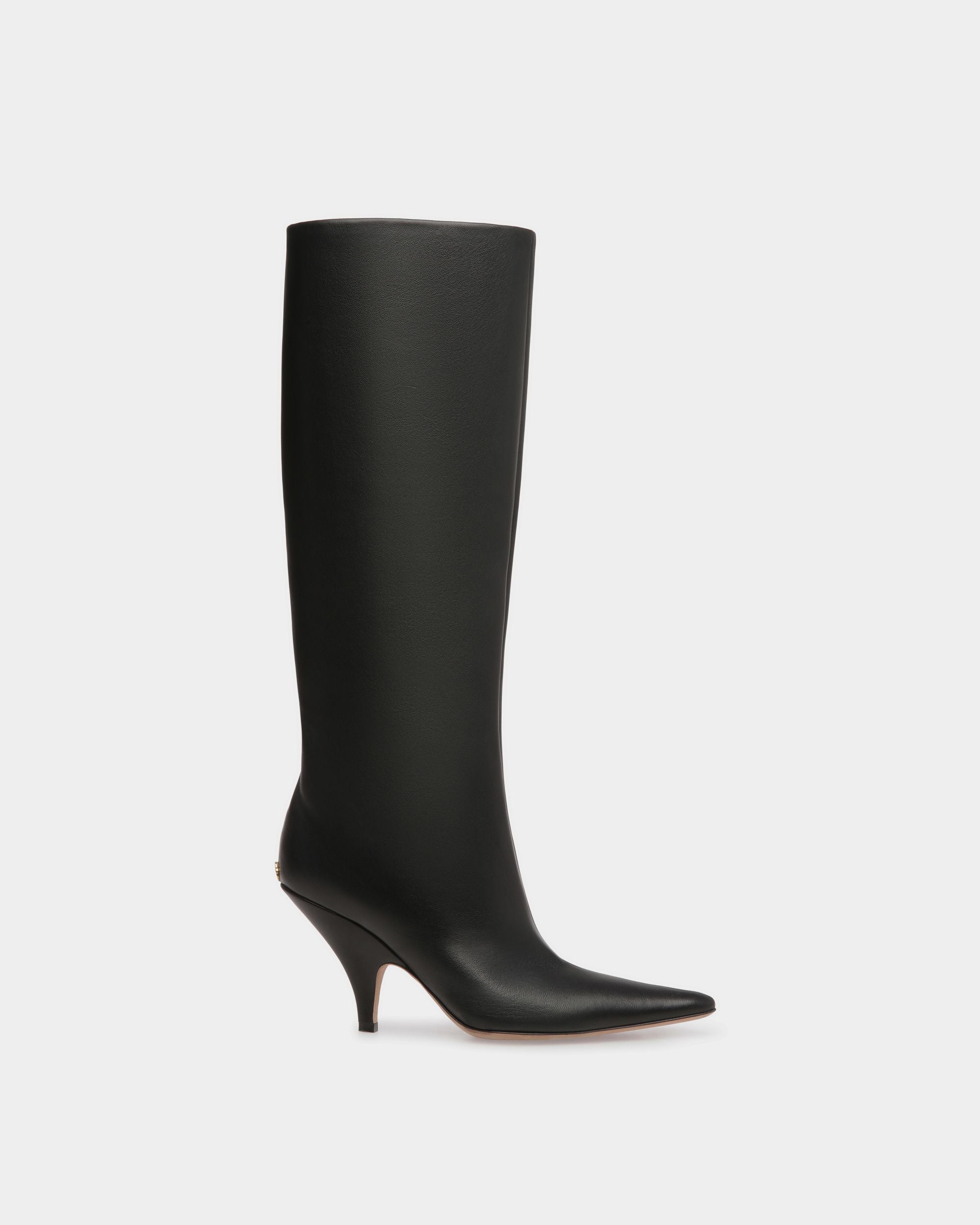 Botas Altas Katy De Piel Negra - Mujer - Bally - 01