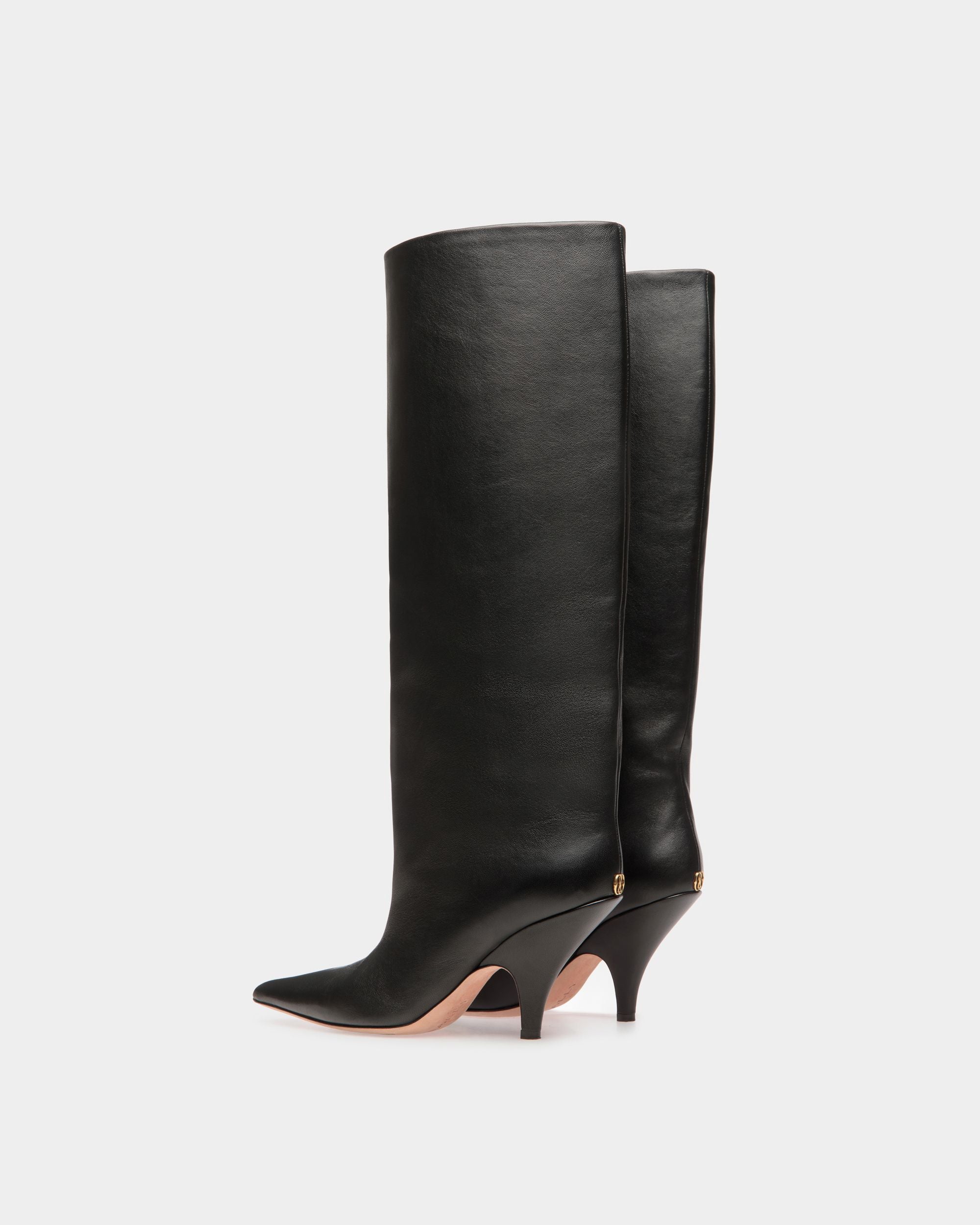 Botas Altas Katy De Piel Negra - Mujer - Bally - 04