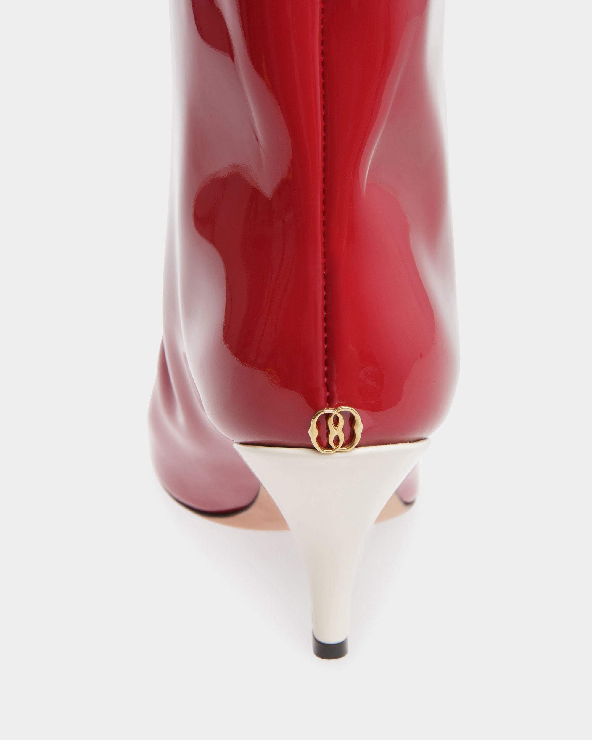 Katy Long Boots In Deep Ruby Leather - Women's - Bally - 04