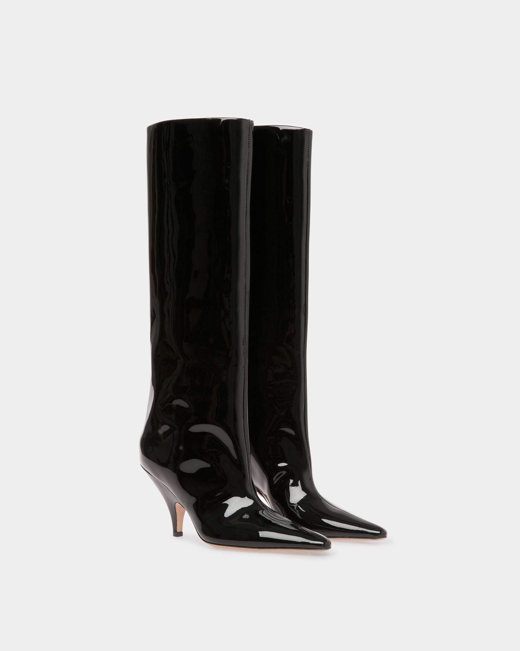 Botas Altas Katy De Piel Negra - Mujer - Bally - 03