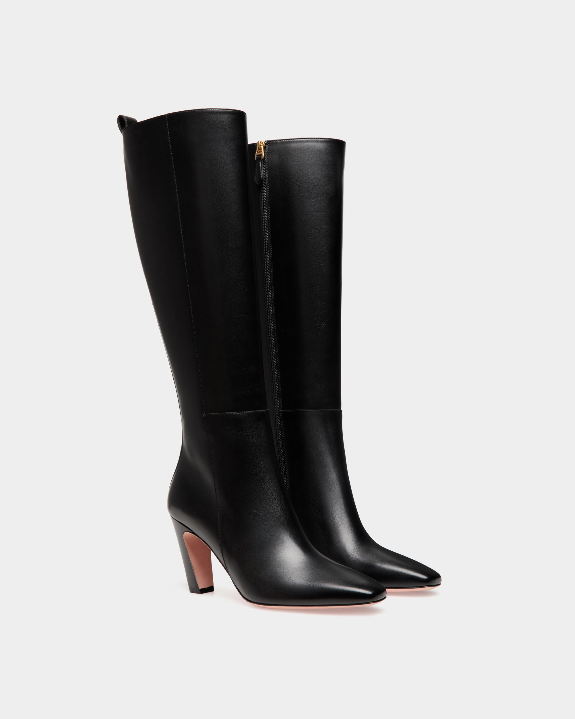 Sylt Boot in Black Leather - Women's - Bally - 03
