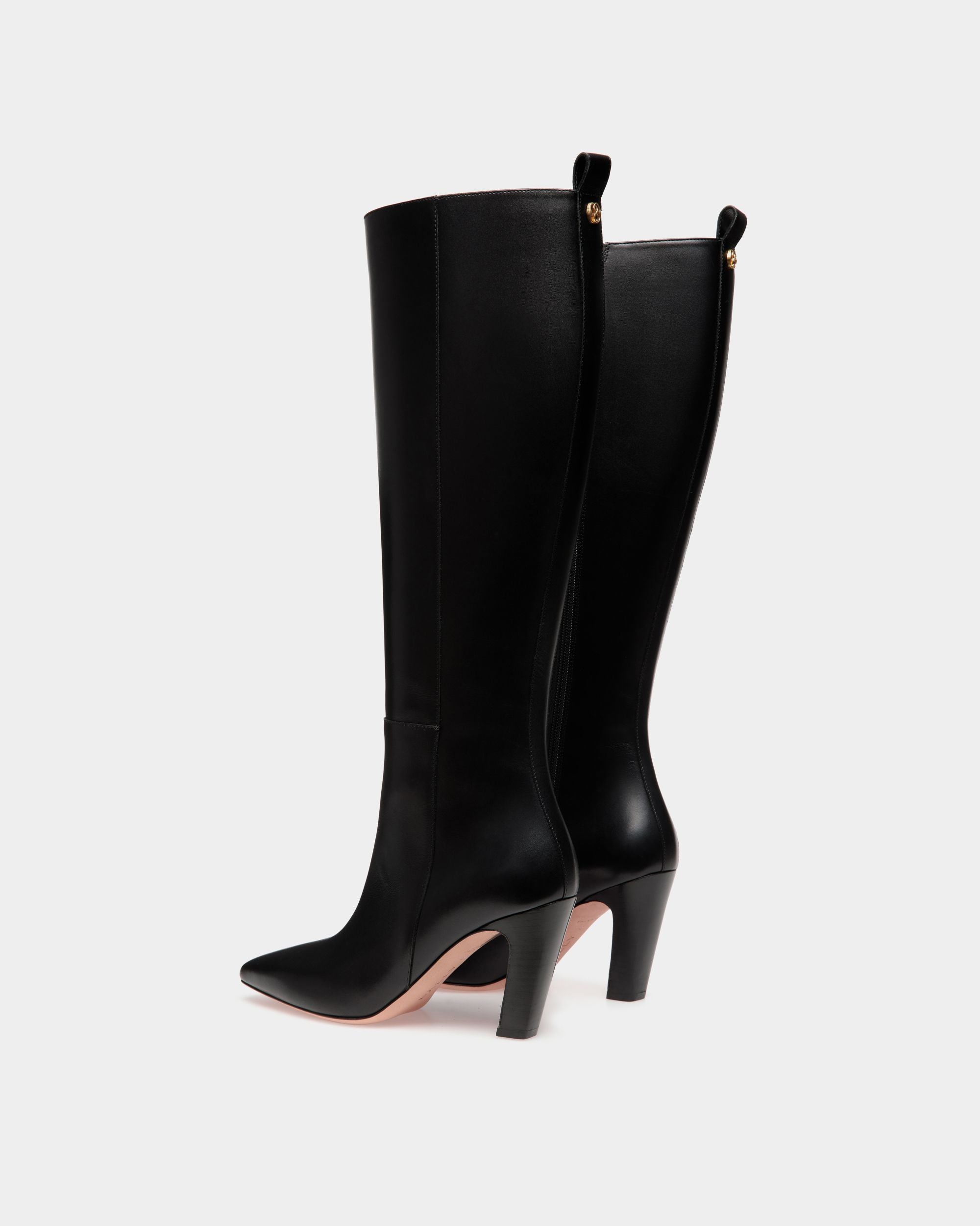 Sylt Boot in Black Leather - Women's - Bally - 04