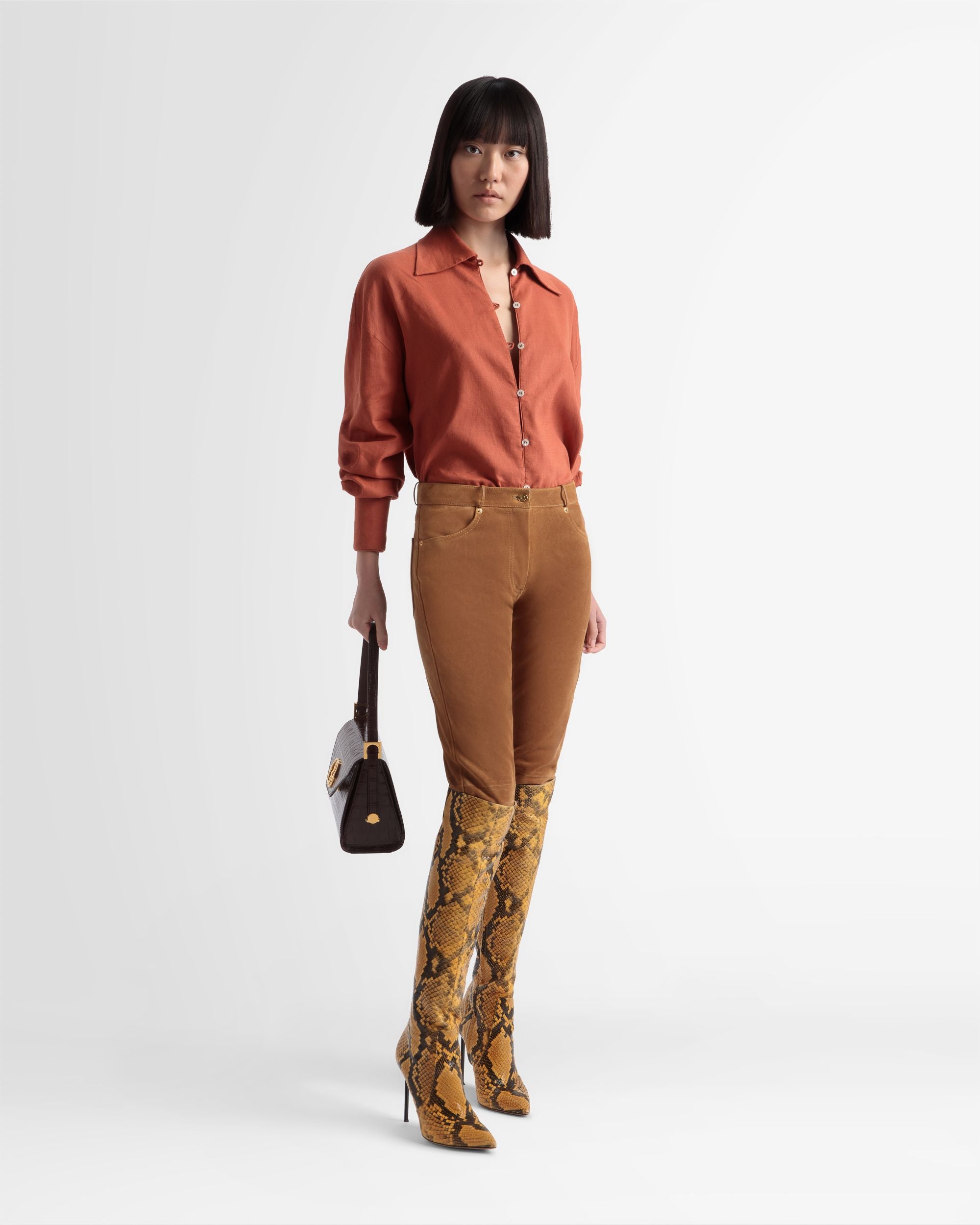 Block Boot In Python Print - Women's - Bally - 06