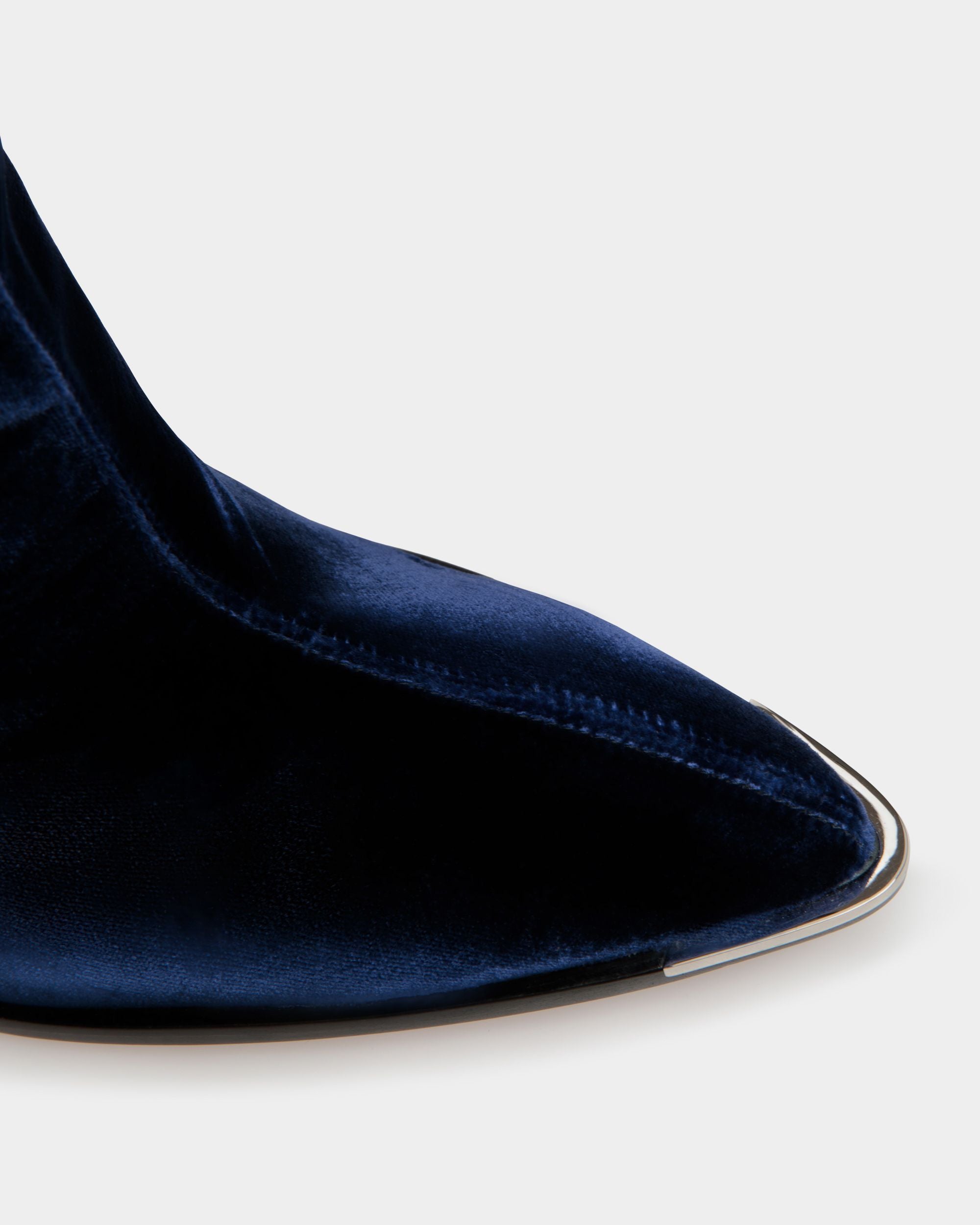 Botas Hedy De Terciopelo Azul Marino - Mujer - Bally - 05