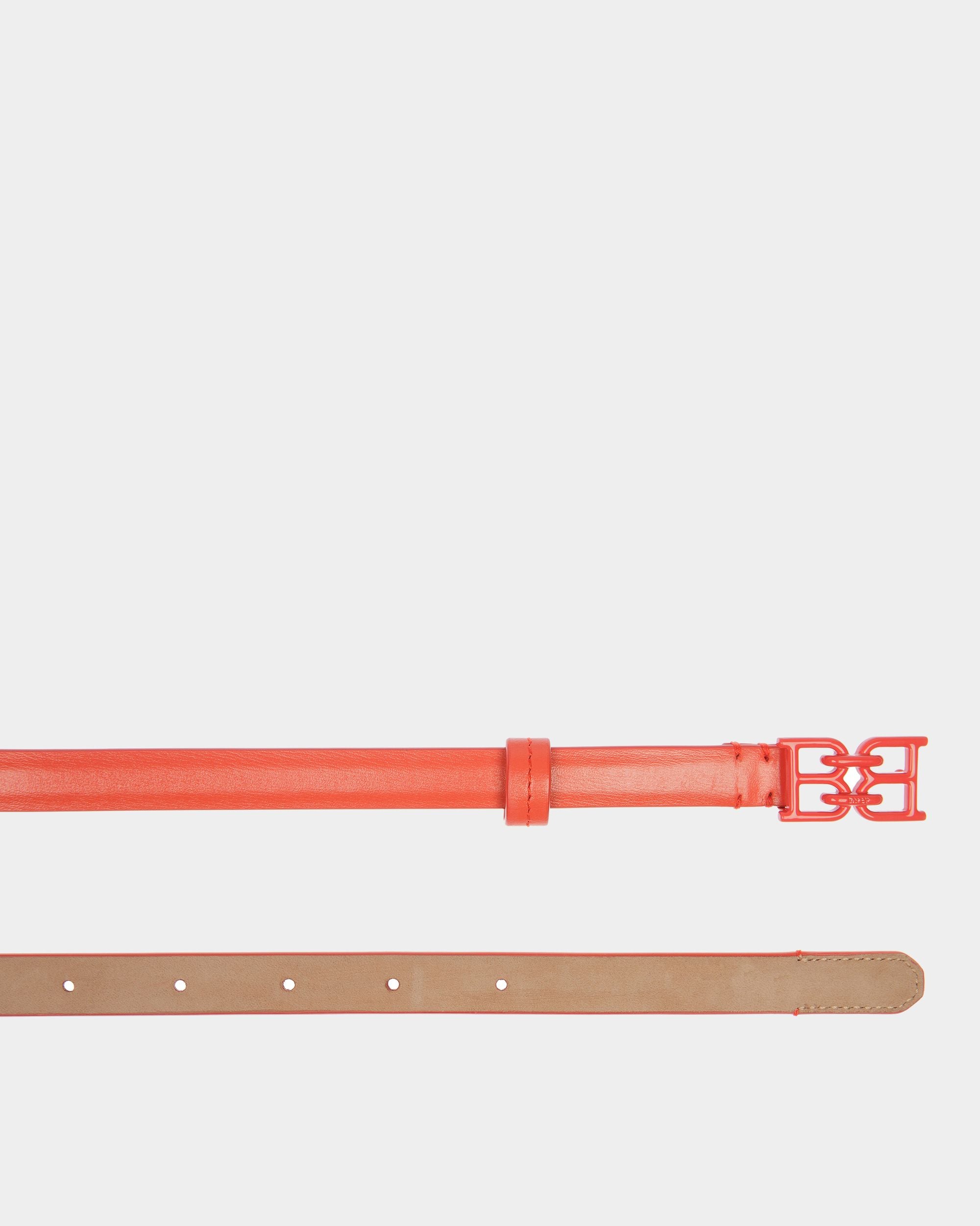 B Chain Cinturón De Piel En Naranja - Mujer - Bally - 02
