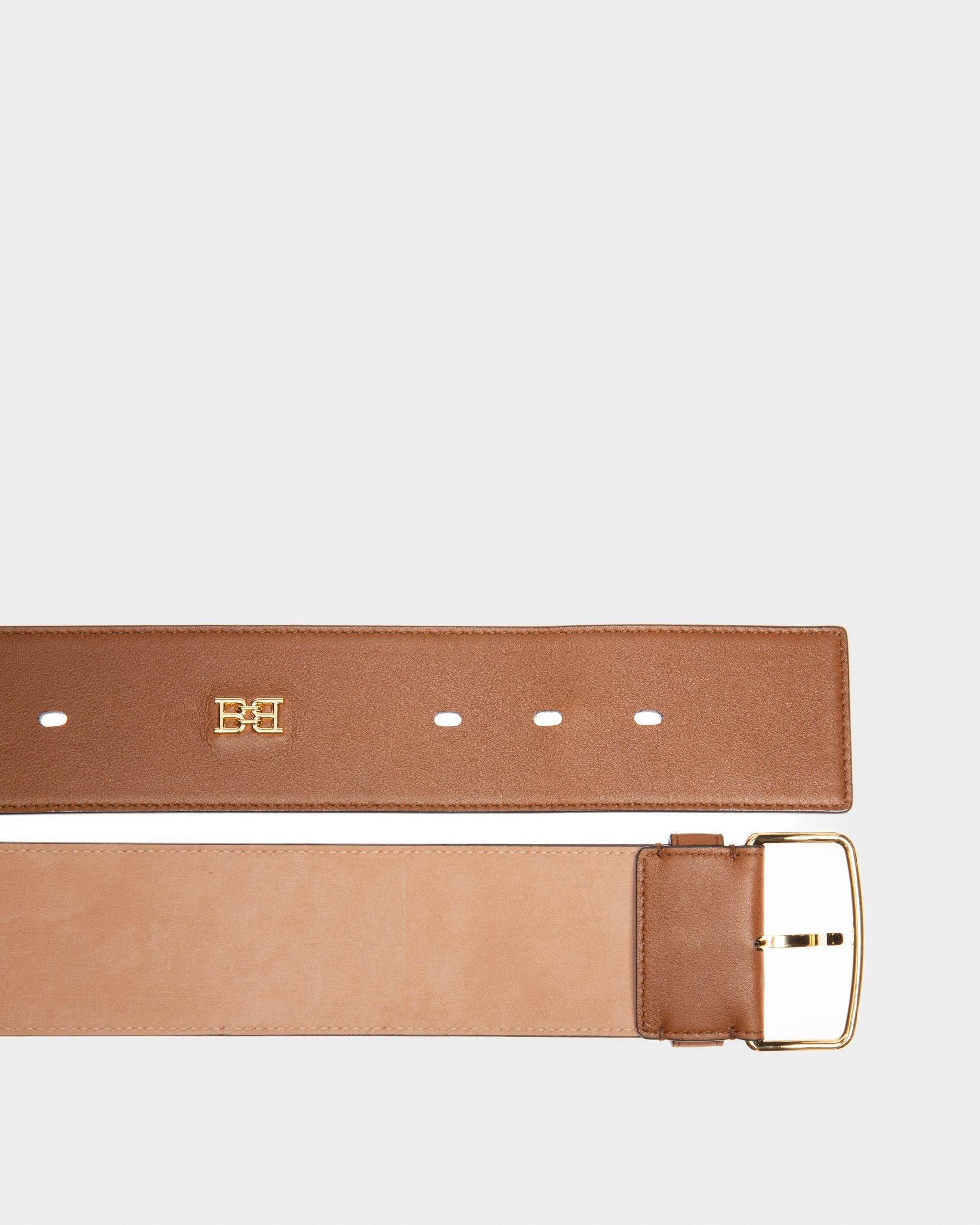 Bonee Cinturón De 55 Mm En Cuero De Color Marrón - Mujer - Bally - 03