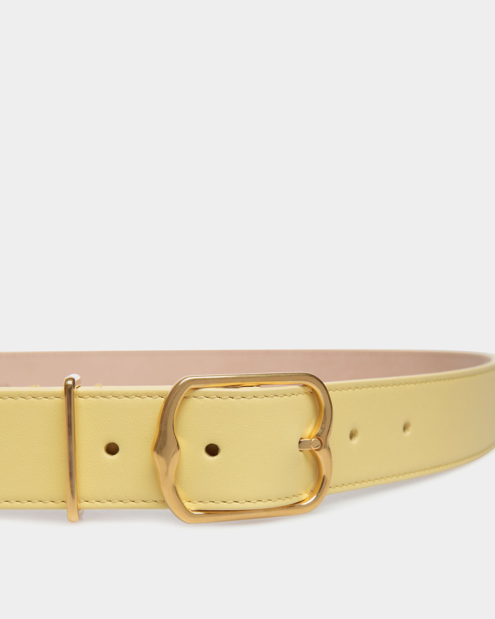 Emblem Fixed In White Leather - Women's - Bally - 03