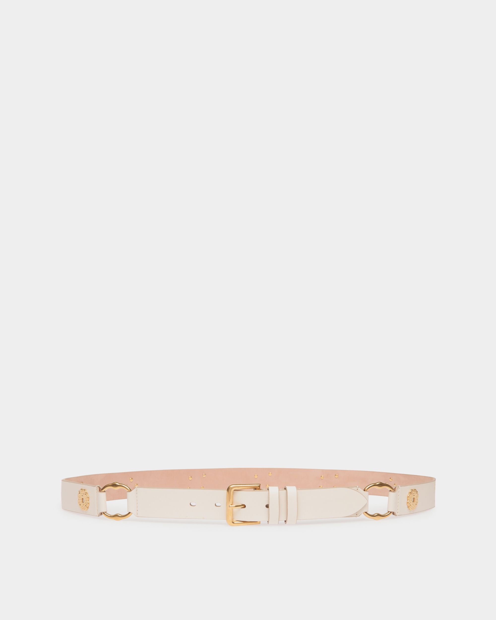 Cinturón Arkle 105 cm De Piel En Blanco - Mujer - Bally - 01
