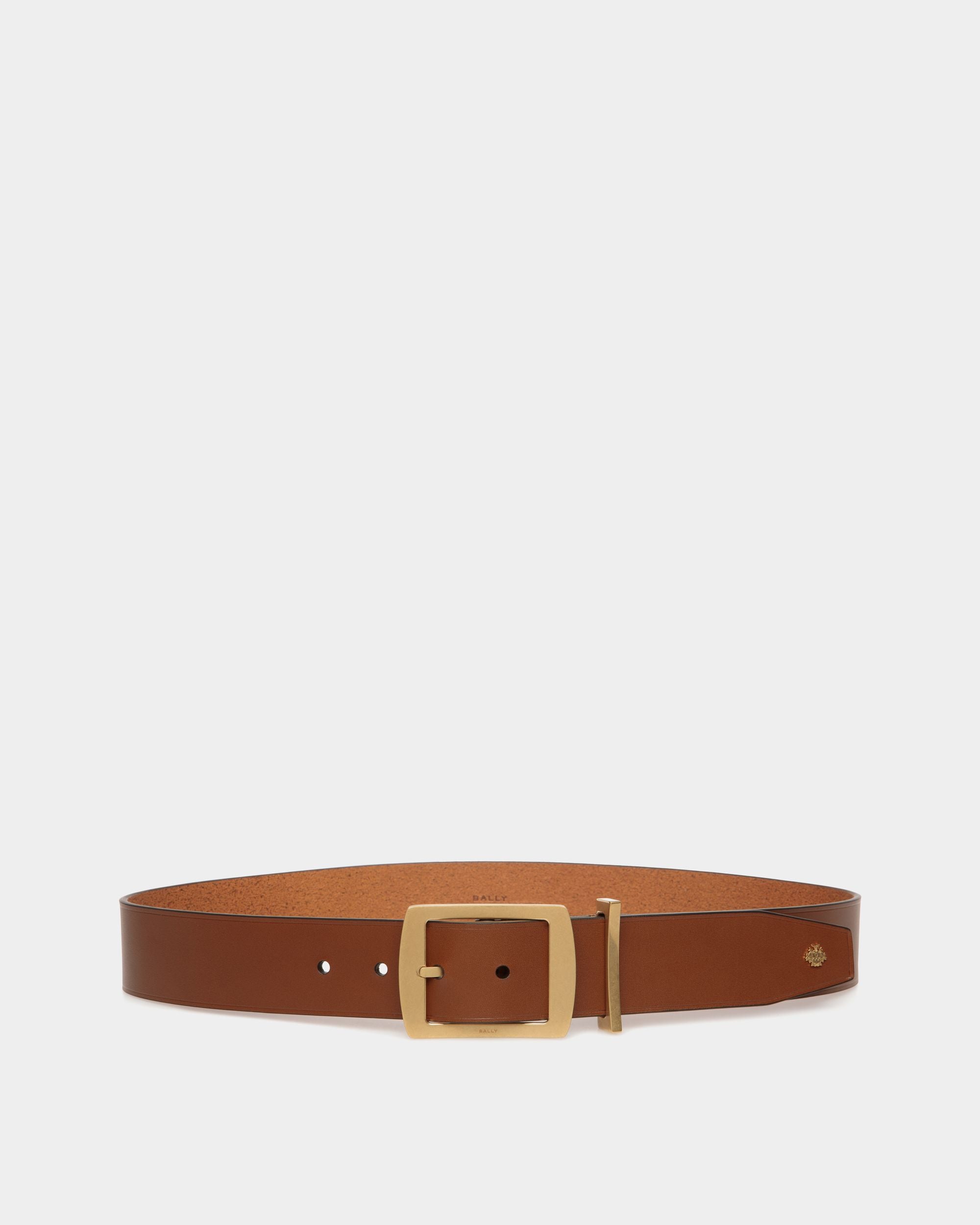 Cinturón Glen 40 Mm De Piel Marrón - Mujer - Bally - 01