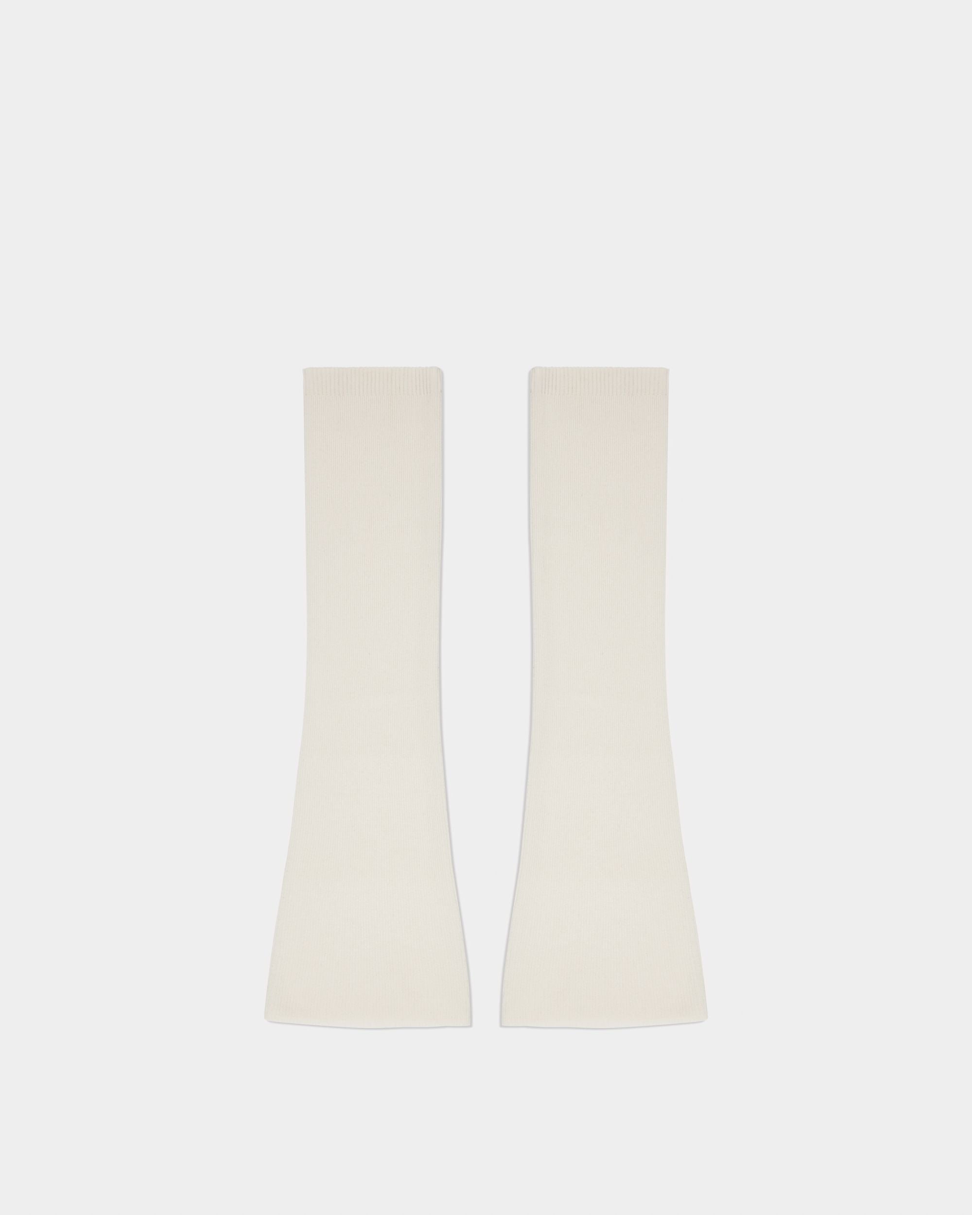Curling Collection Rv Socks In Beige Cashmere - Women's - Bally - 01